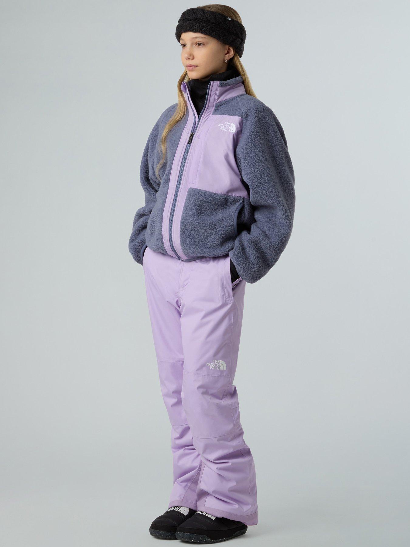 Image 5 of 6 of The North Face Girls Yumiori Full Zip Jacket - Grey/lilac