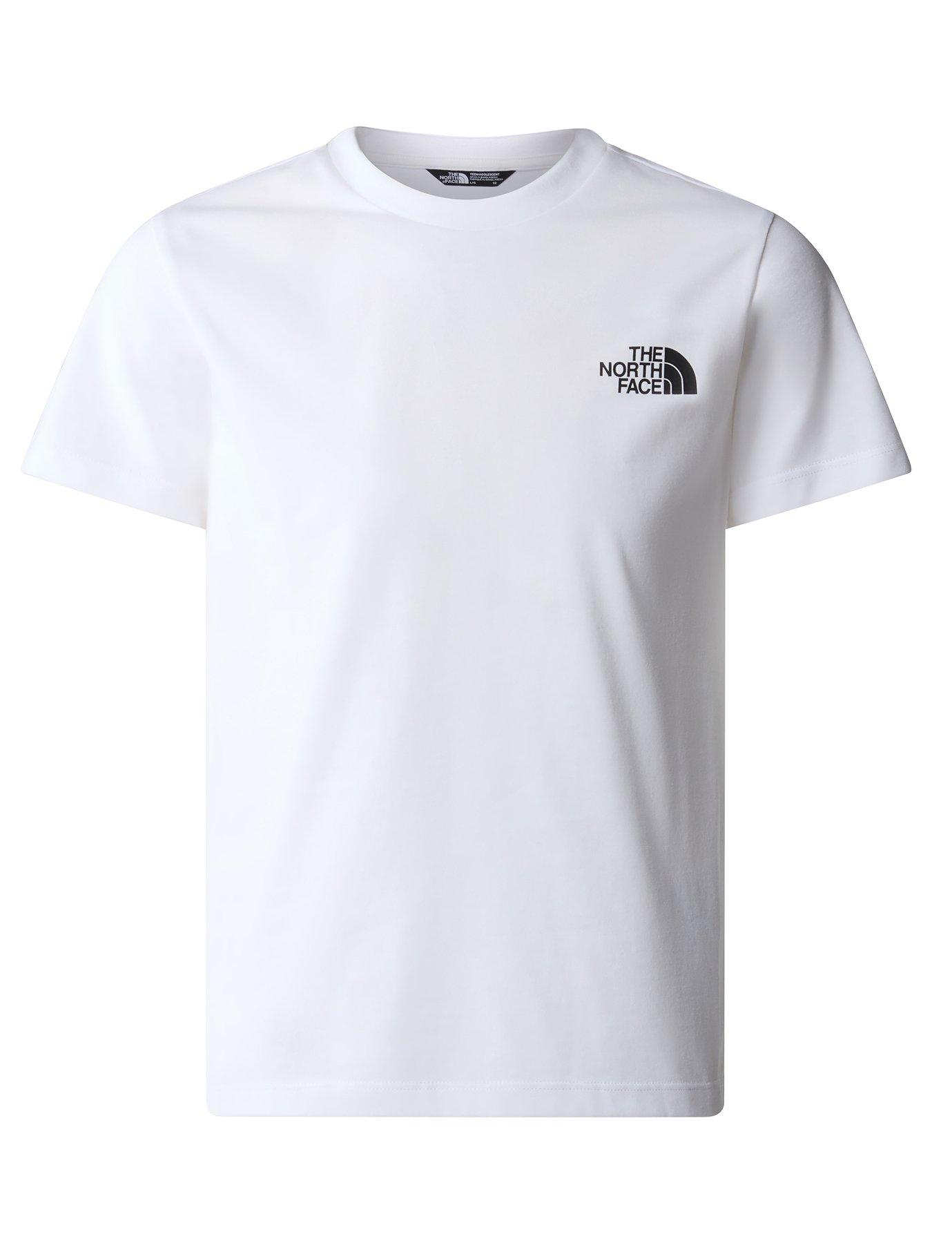 Image 1 of 2 of The North Face Boys Simple Dome Classic Fit T-Shirt - White