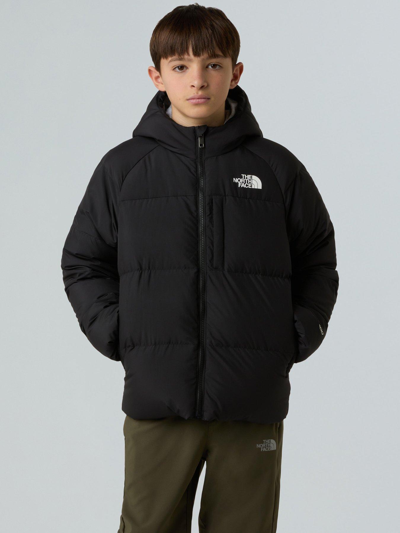 the-north-face-boys-down-hooded-jacket-black