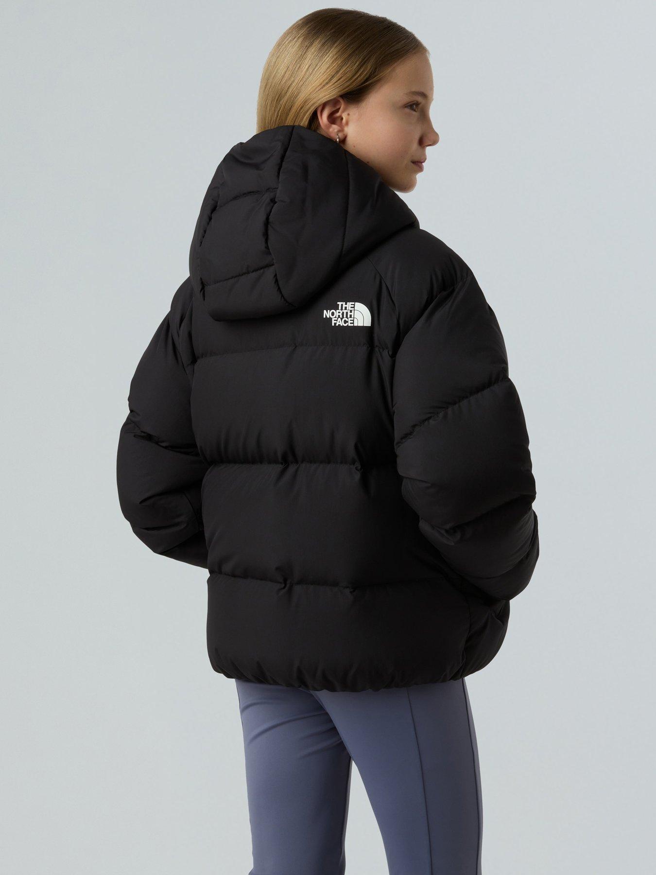 Image 4 of 6 of The North Face Girls North Down Hooded Jacket - Black