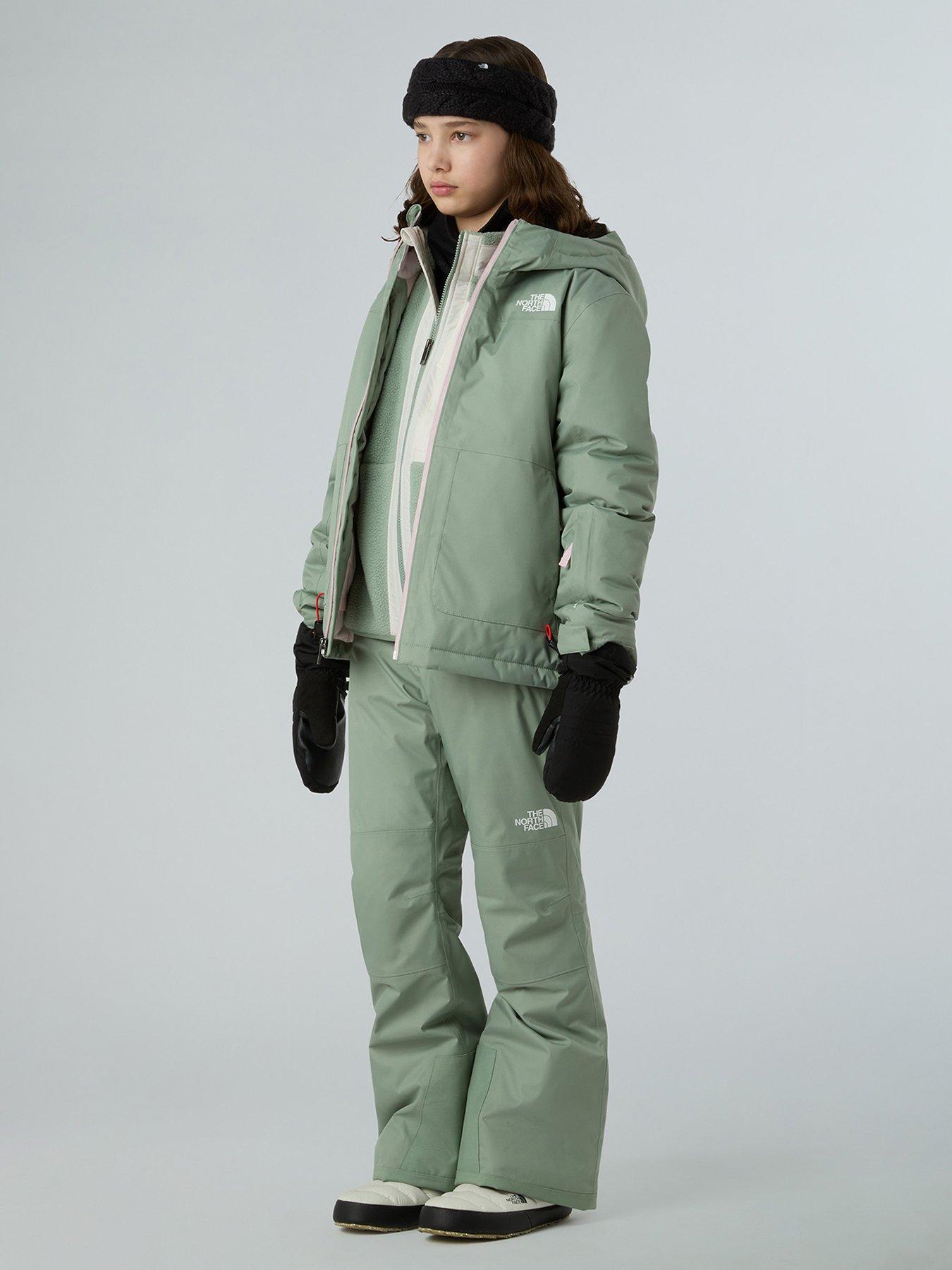  image of the-north-face-girls-freedom-insulated-ski-pant-green
