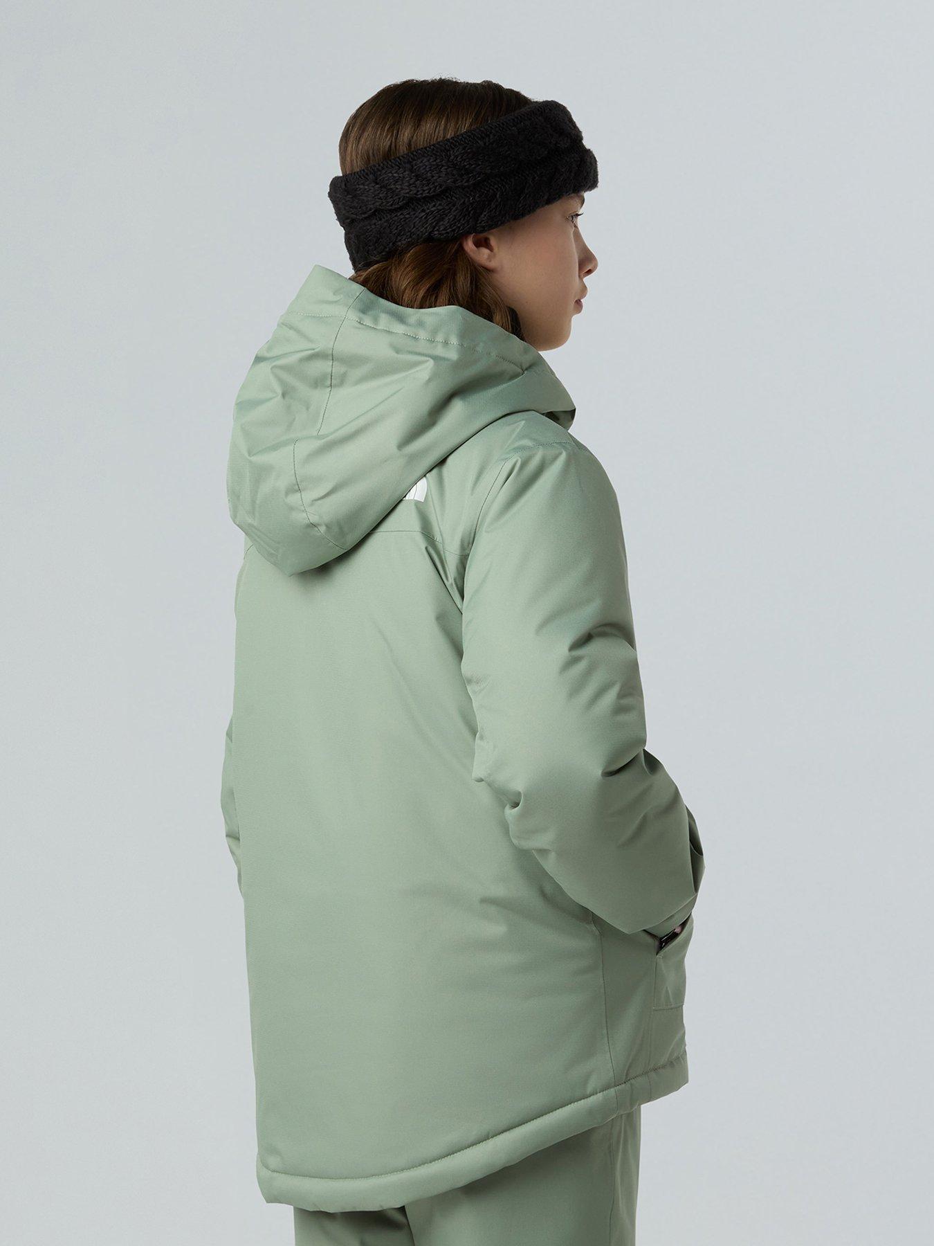  image of the-north-face-girls-freedom-insulated-ski-jacket-green