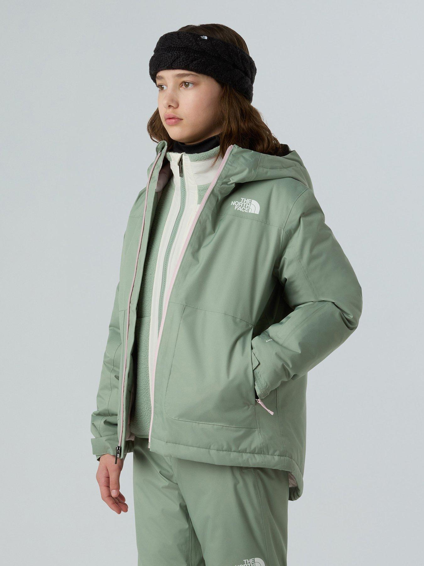 image of the-north-face-girls-freedom-insulated-ski-jacket-green