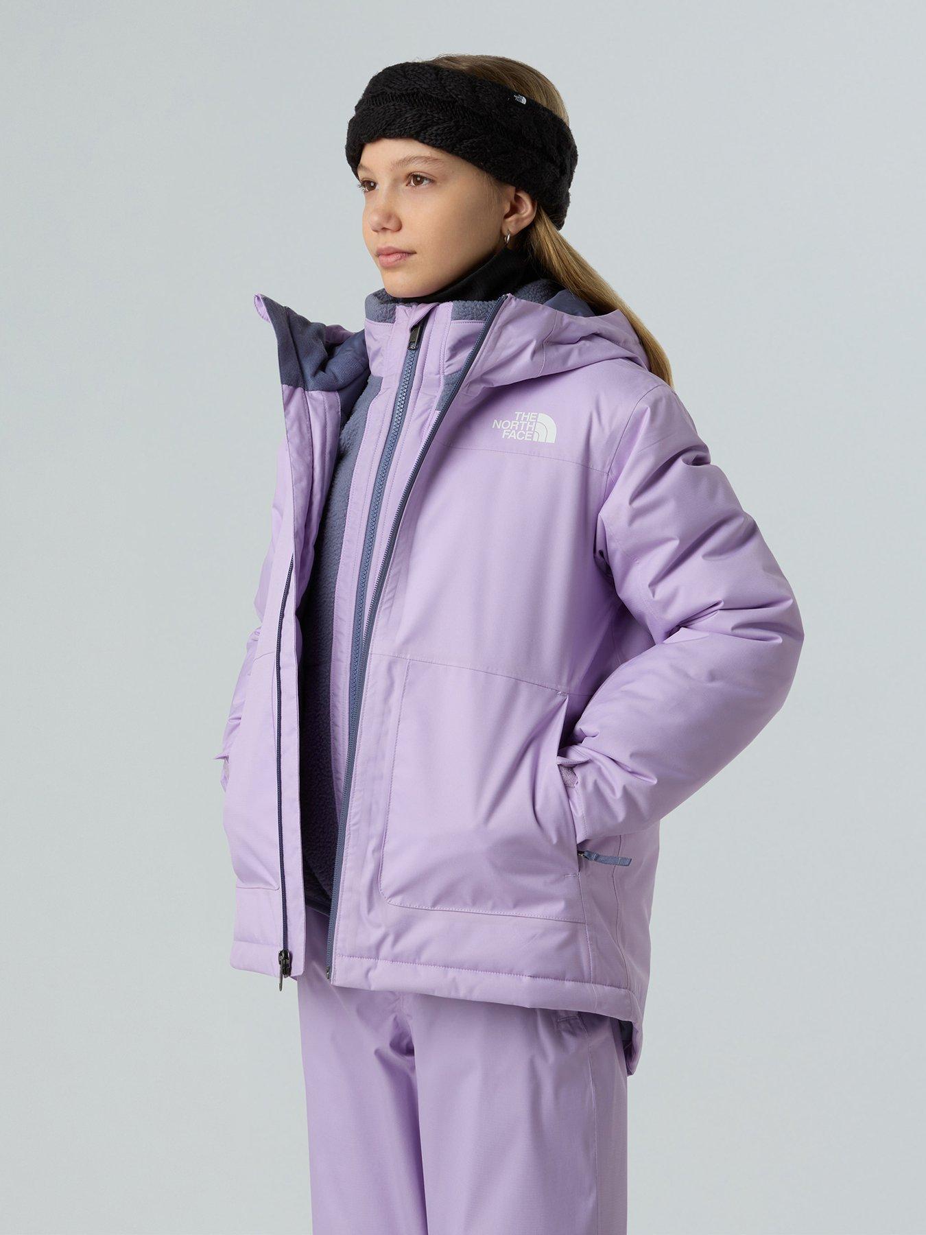  image of the-north-face-girls-freedom-insulated-ski-jacket-light-purple