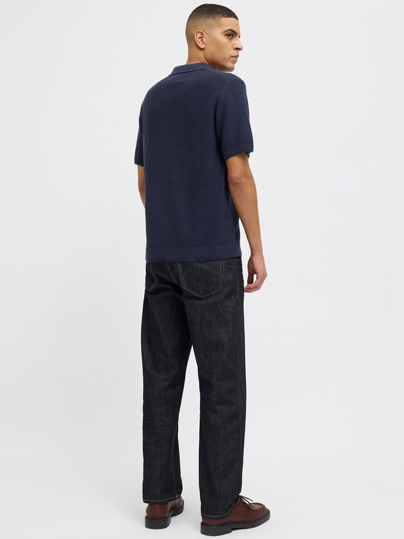  image of jack-jones-jack-amp-jones-premium-knitted-polo-shirt