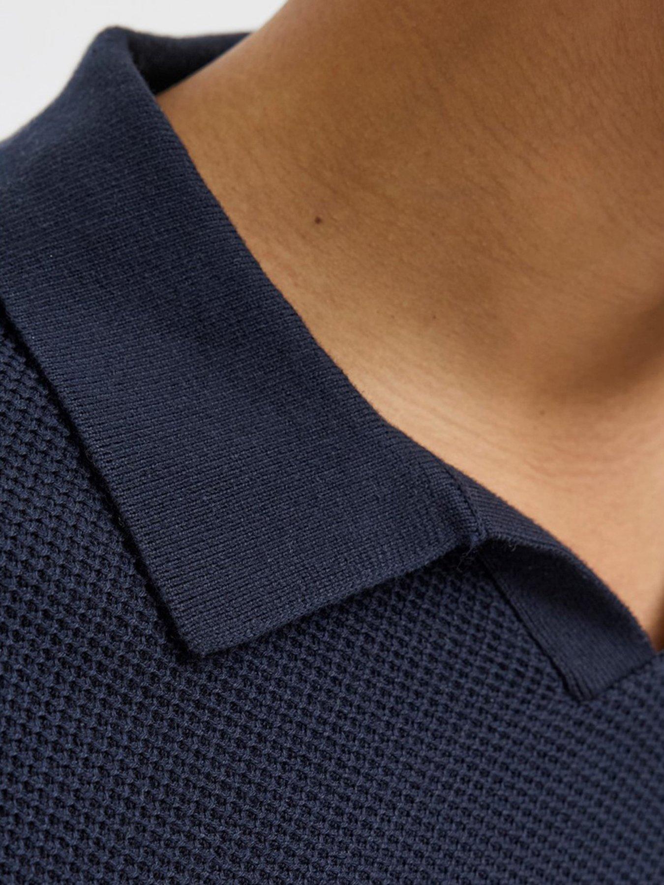  image of jack-jones-jack-amp-jones-premium-knitted-polo-shirt