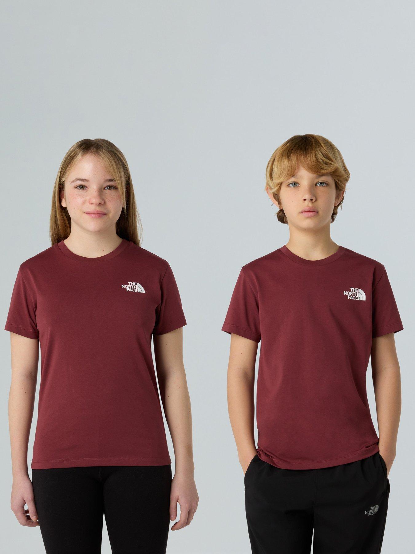 The North Face Teen Short Sleeve Simple Dome T-Shirt - Red