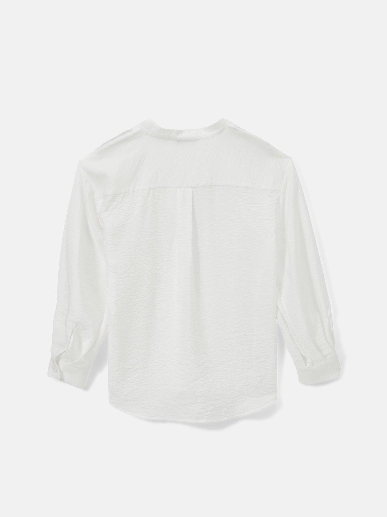 Image 6 of 6 of Mint Velvet Throw On Blouse - White