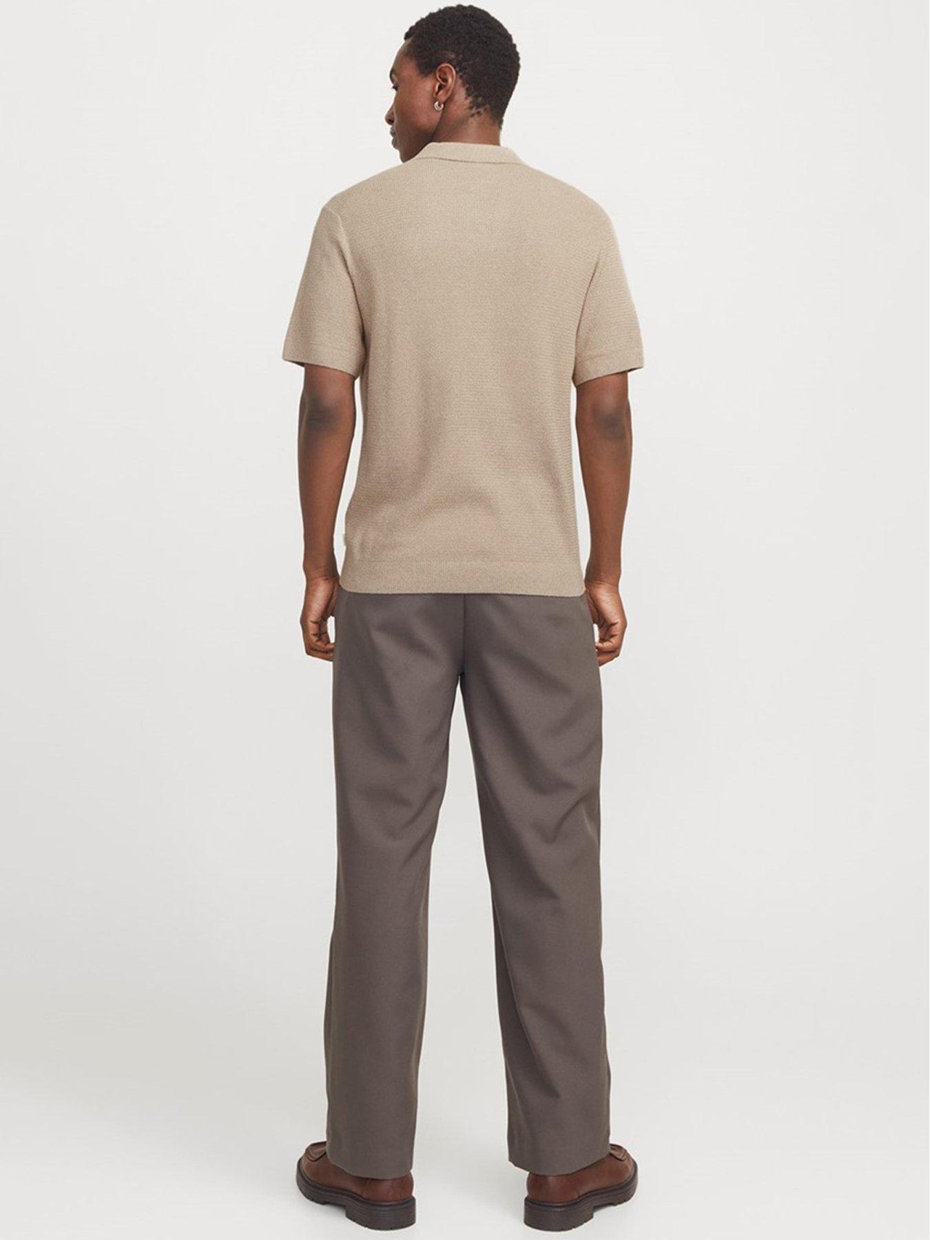  image of jack-jones-jack-amp-jones-premium-knitted-polo-shirt