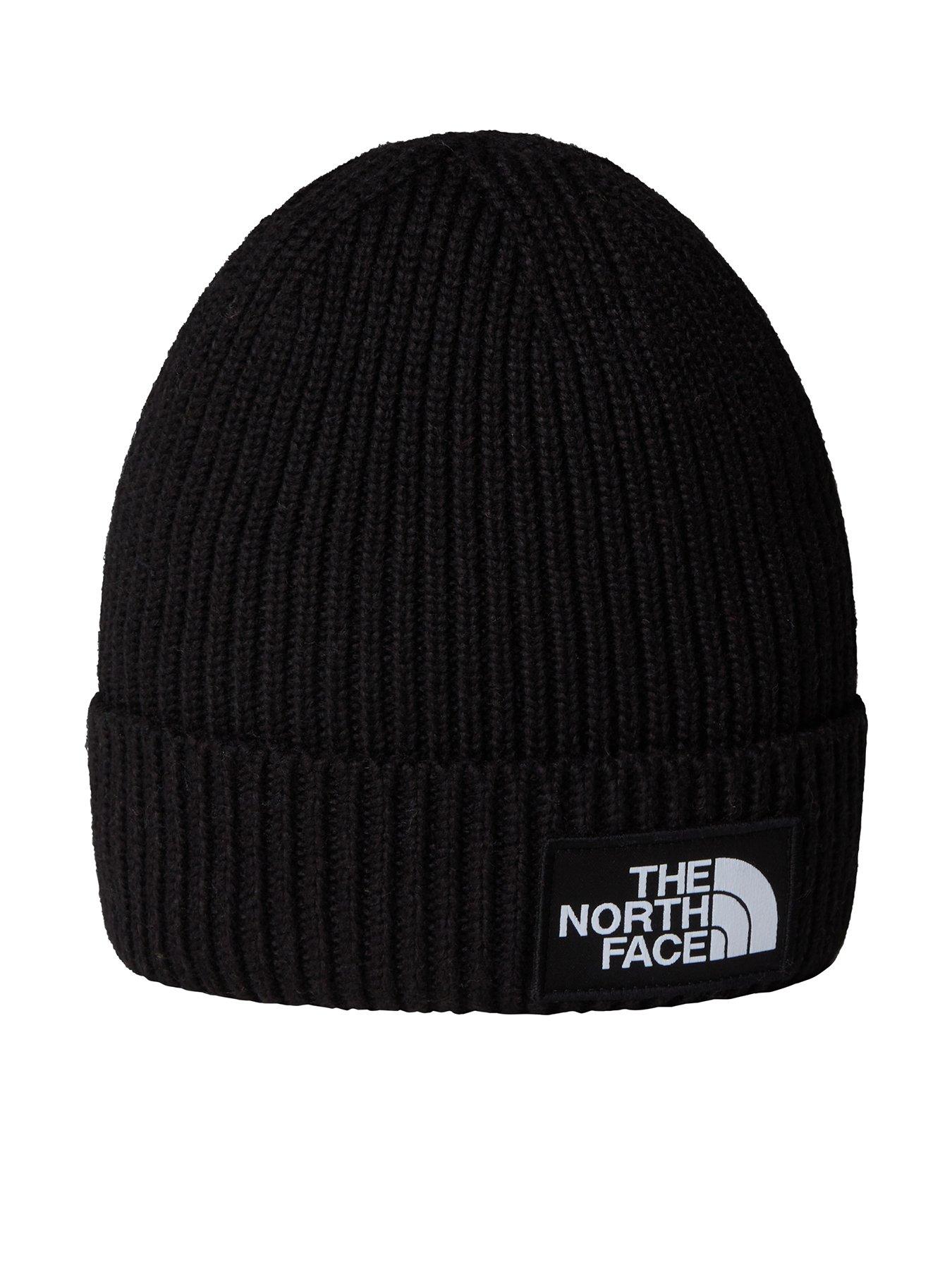  image of the-north-face-kids-logo-box-cuffed-beanienbsp--black