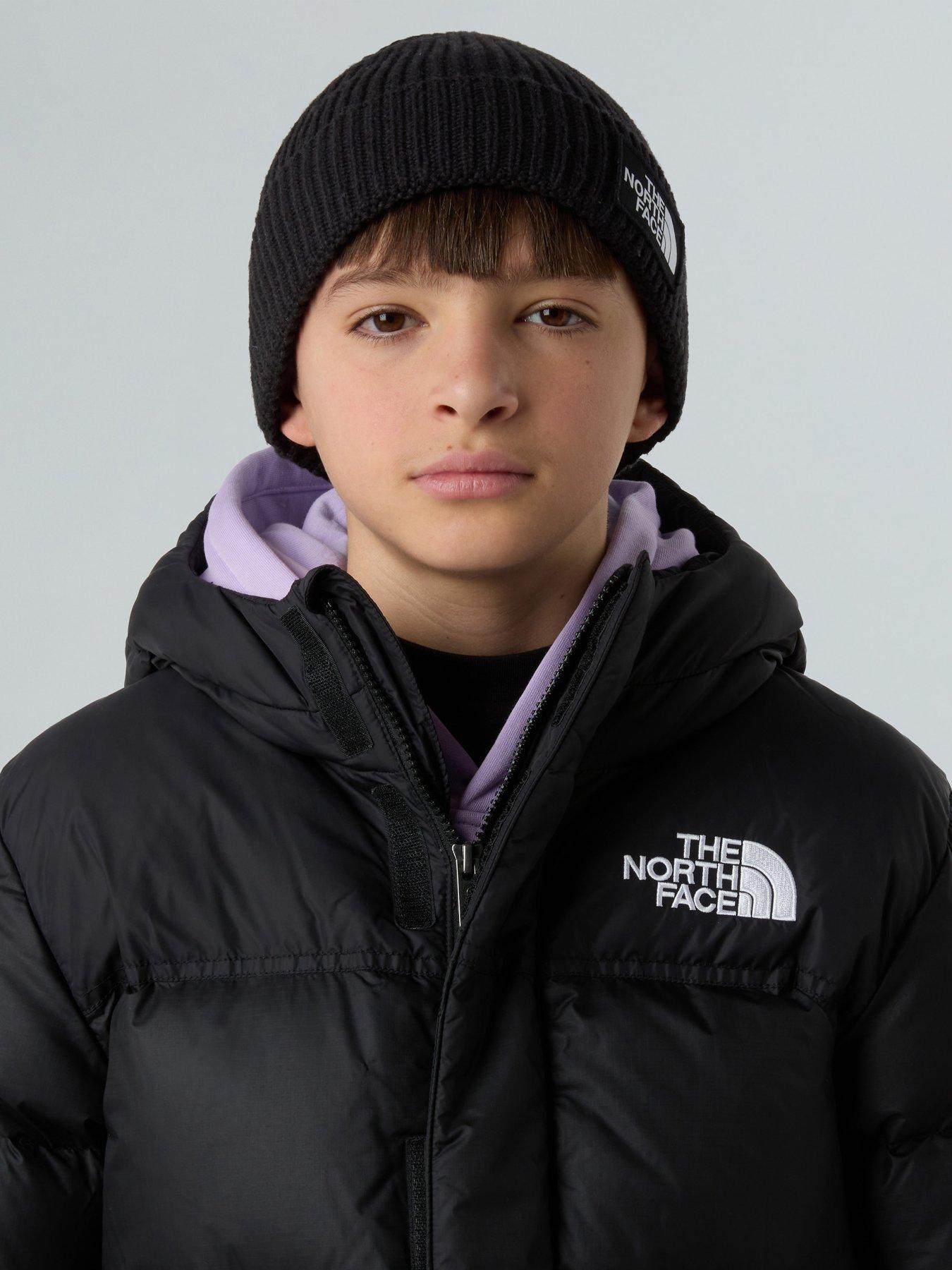 image of the-north-face-kids-logo-box-cuffed-beanienbsp--black