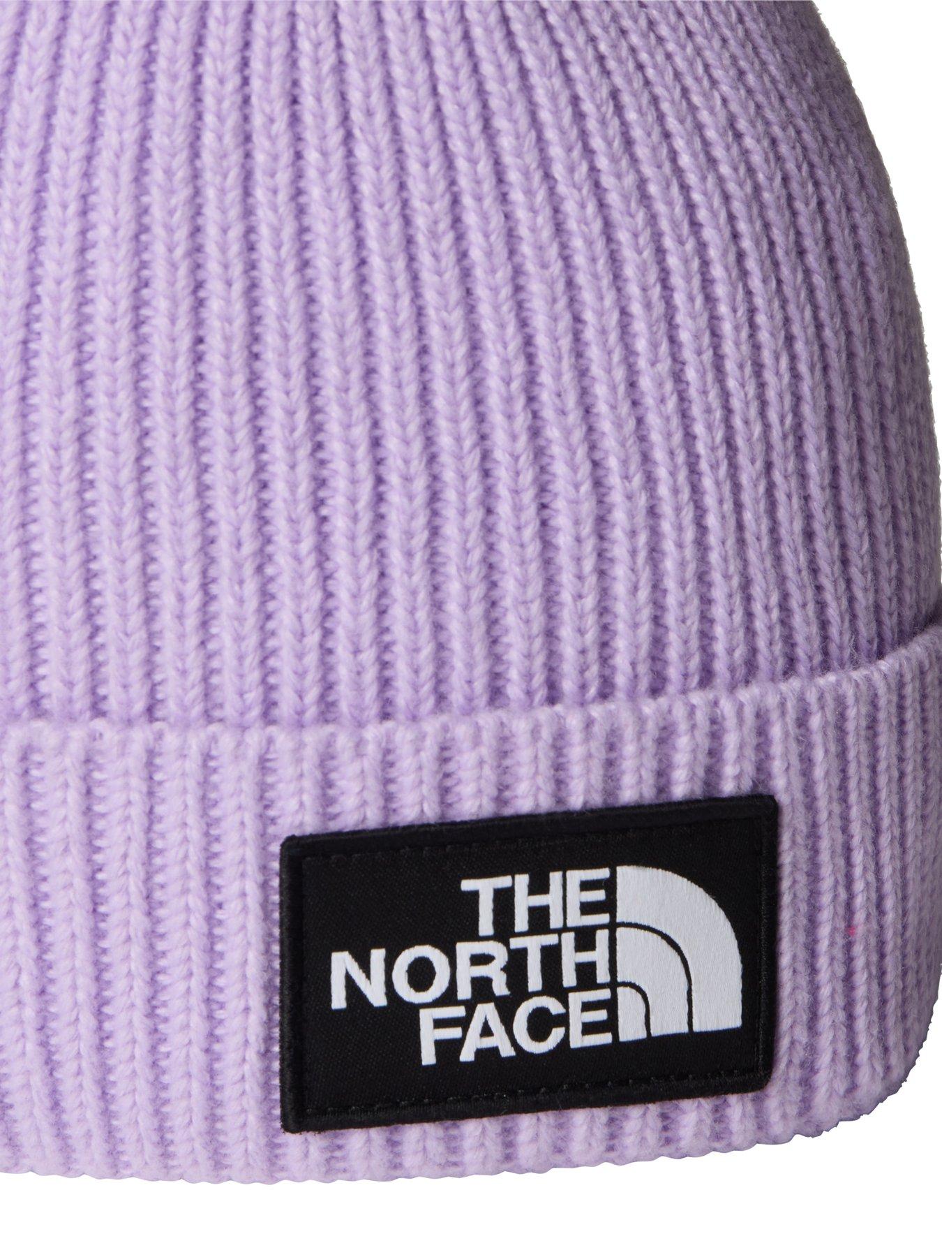 image of the-north-face-kids-logo-box-cuffed-beanienbsp--purple