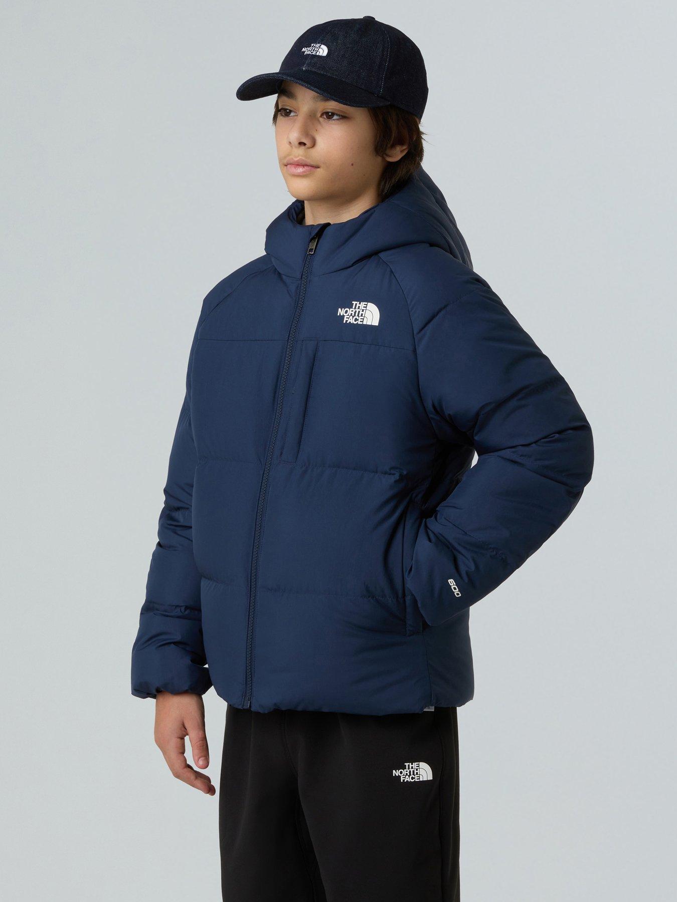Image 1 of 4 of The North Face Boys Down Hooded Jacket - Navy