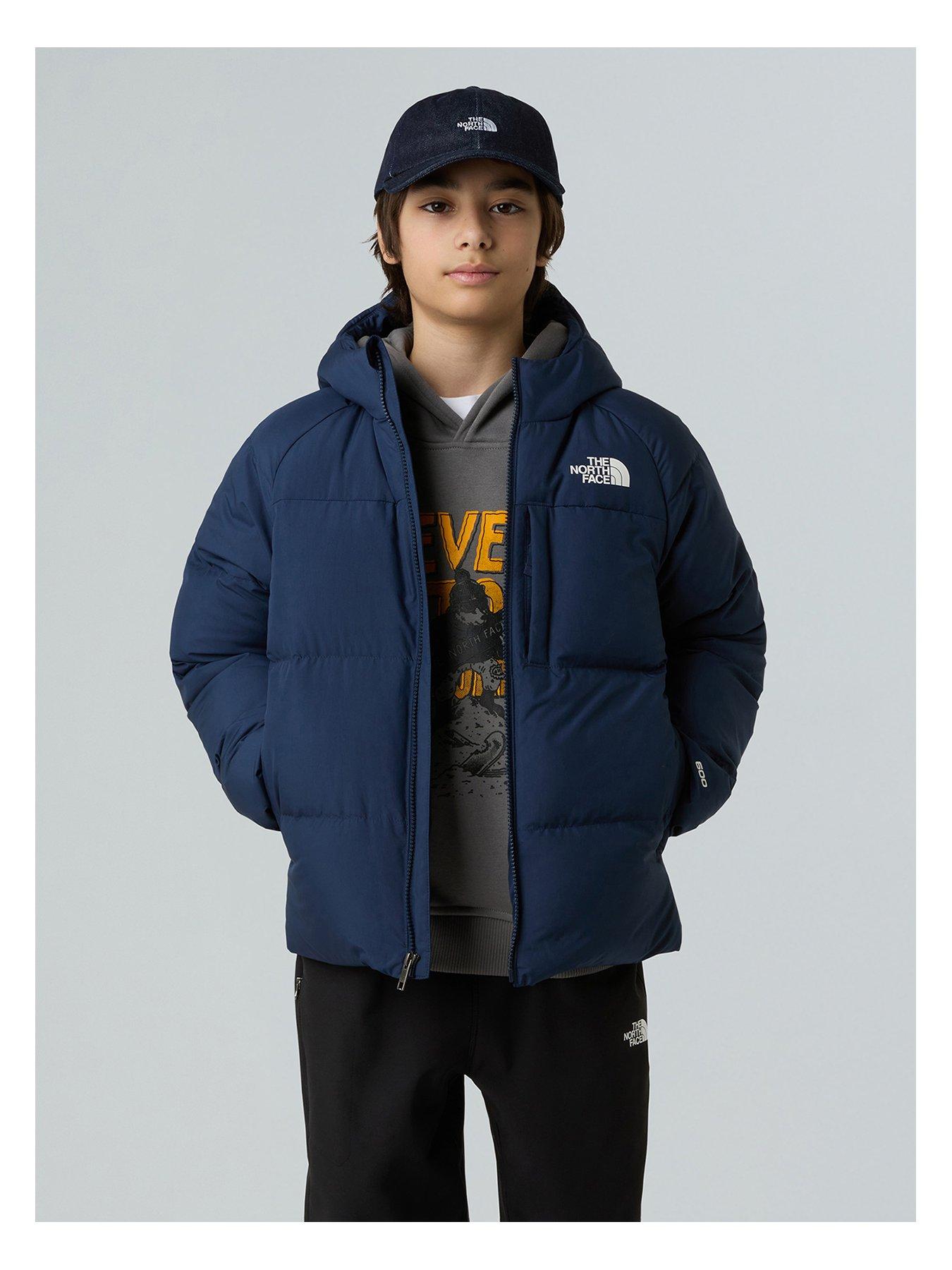 Image 2 of 4 of The North Face Boys Down Hooded Jacket - Navy