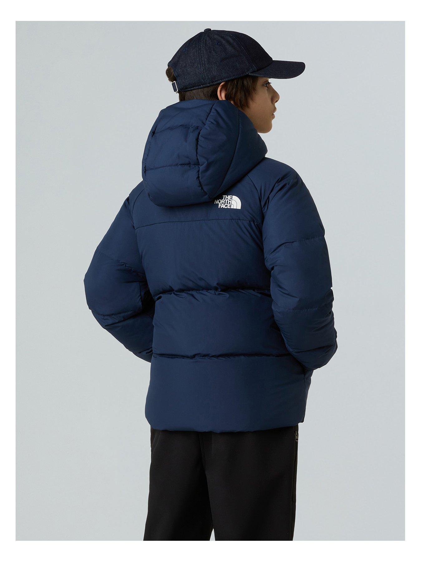 Image 3 of 4 of The North Face Boys Down Hooded Jacket - Navy