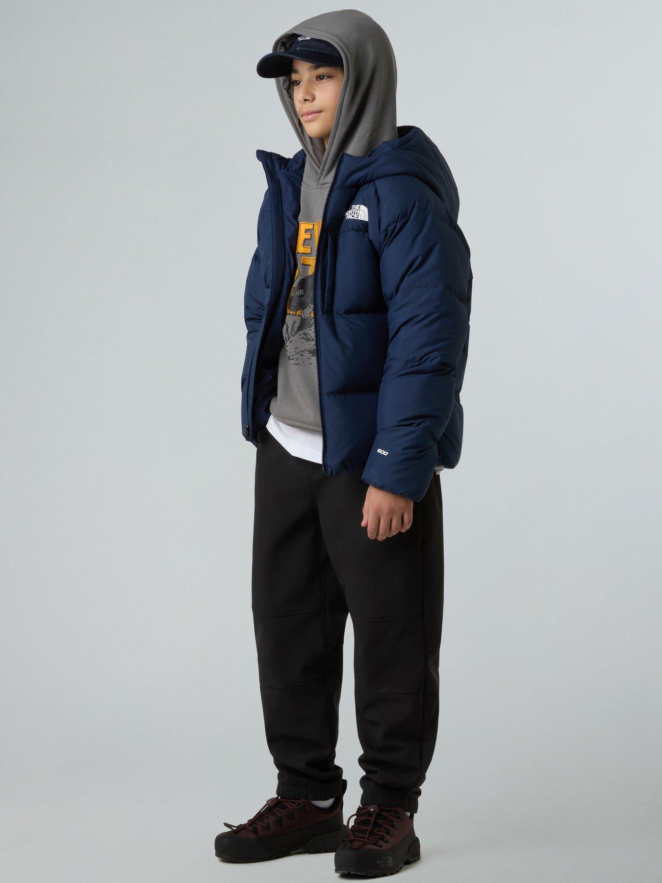 Image 4 of 4 of The North Face Boys Down Hooded Jacket - Navy