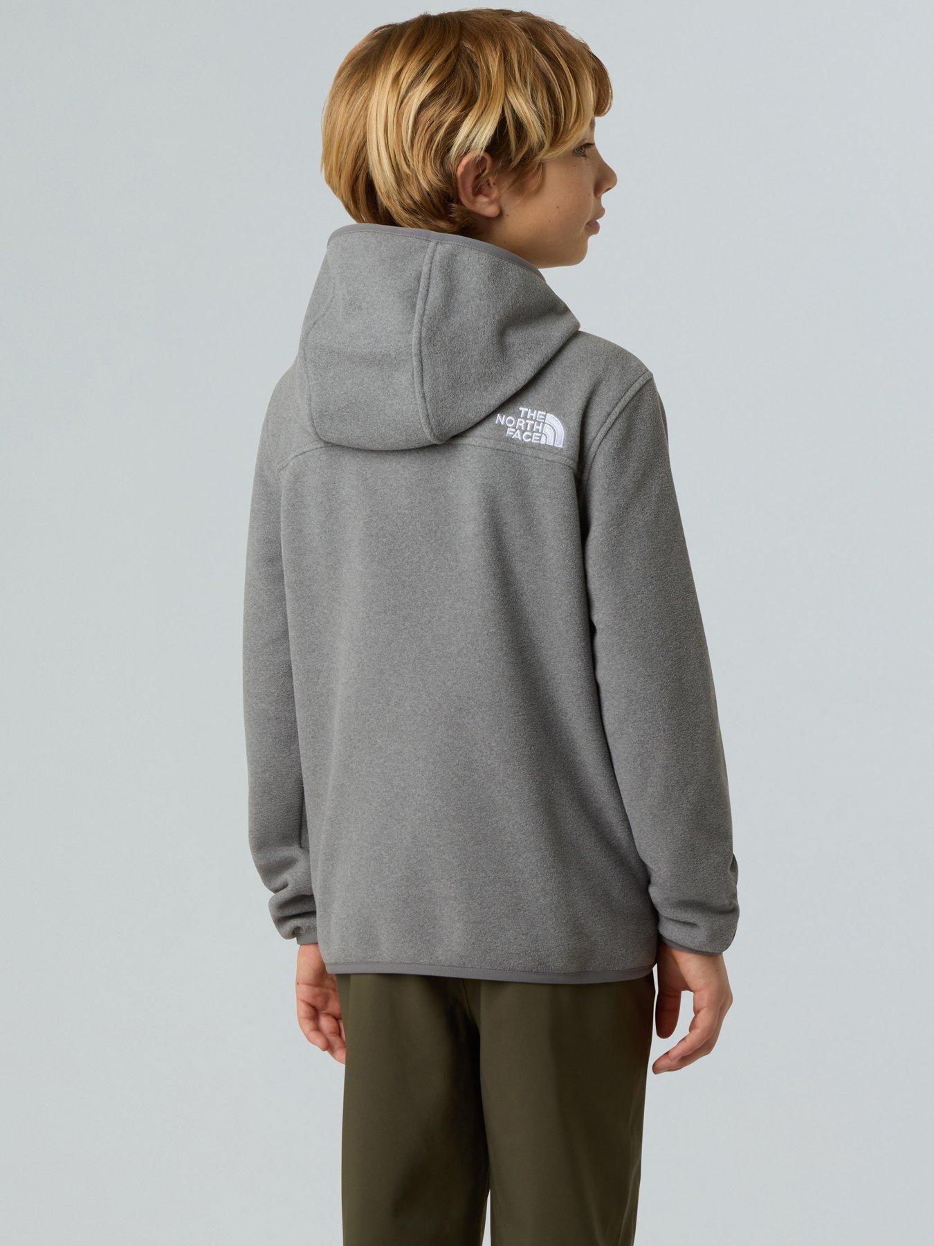 Image 4 of 6 of The North Face Teen Glacier Full Zip Hoodie - Grey
