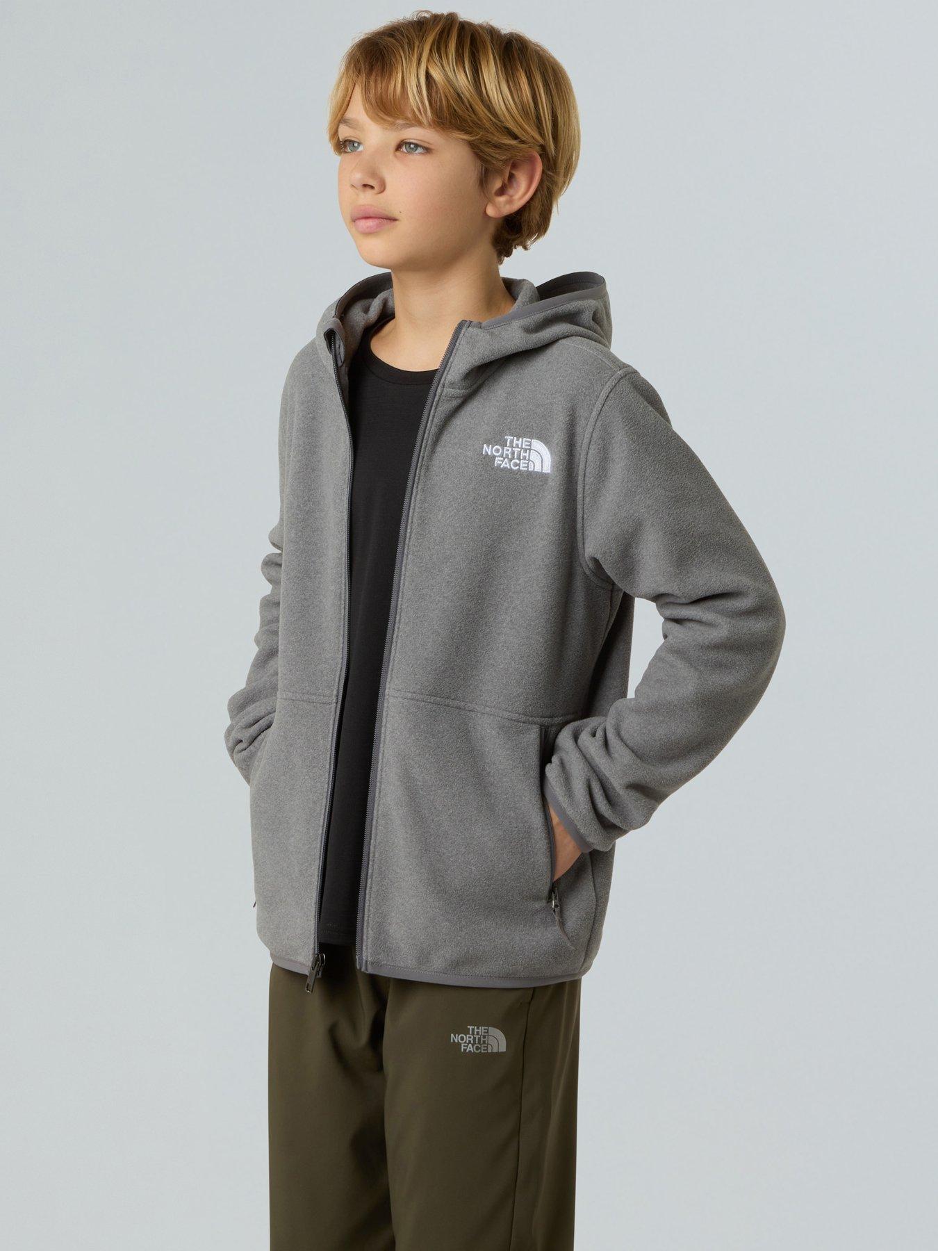 Image 6 of 6 of The North Face Teen Glacier Full Zip Hoodie - Grey