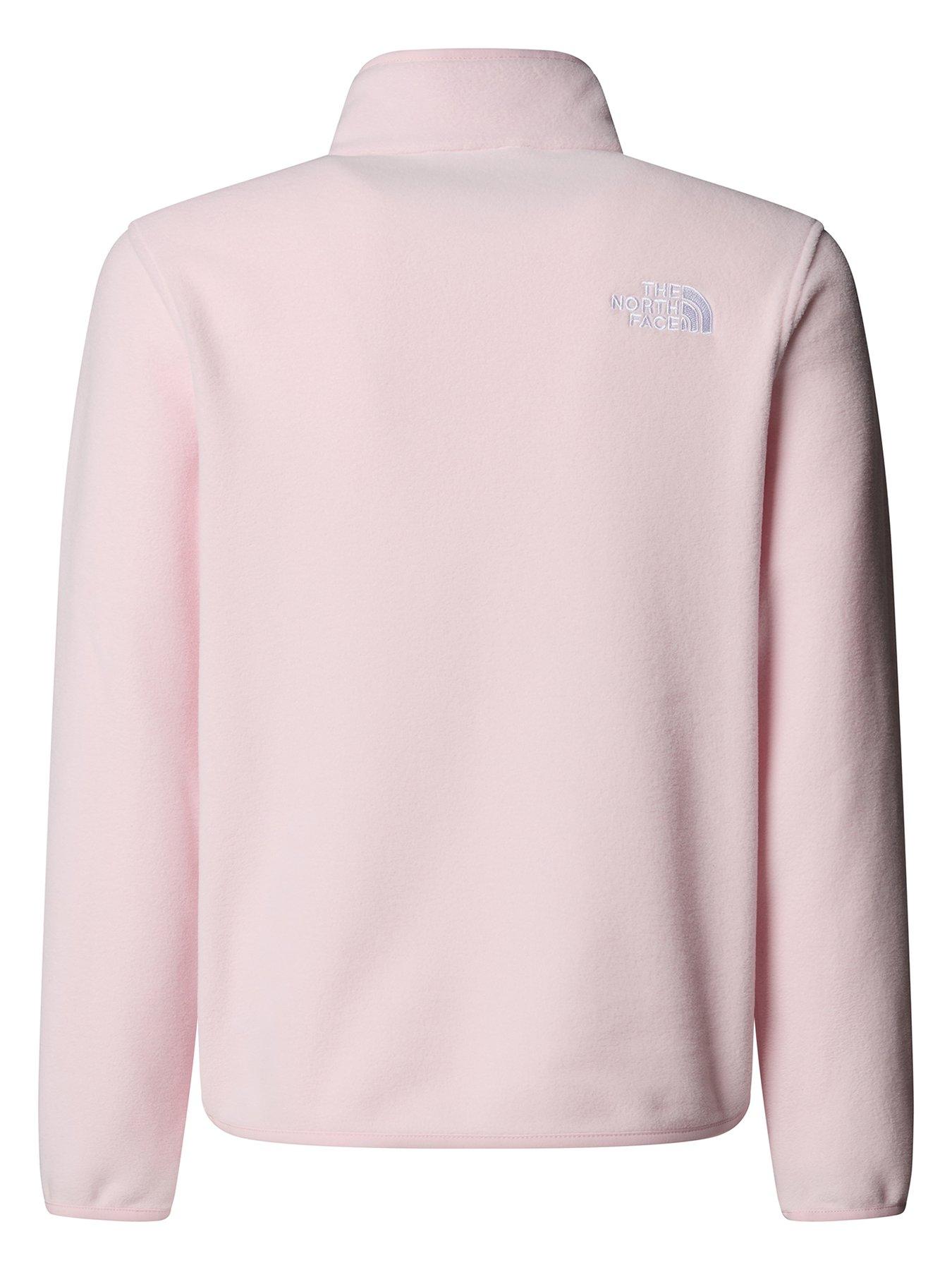 Image 3 of 5 of The North Face Teen Glacier 1/4 Zip Pullover Fleece- Pink