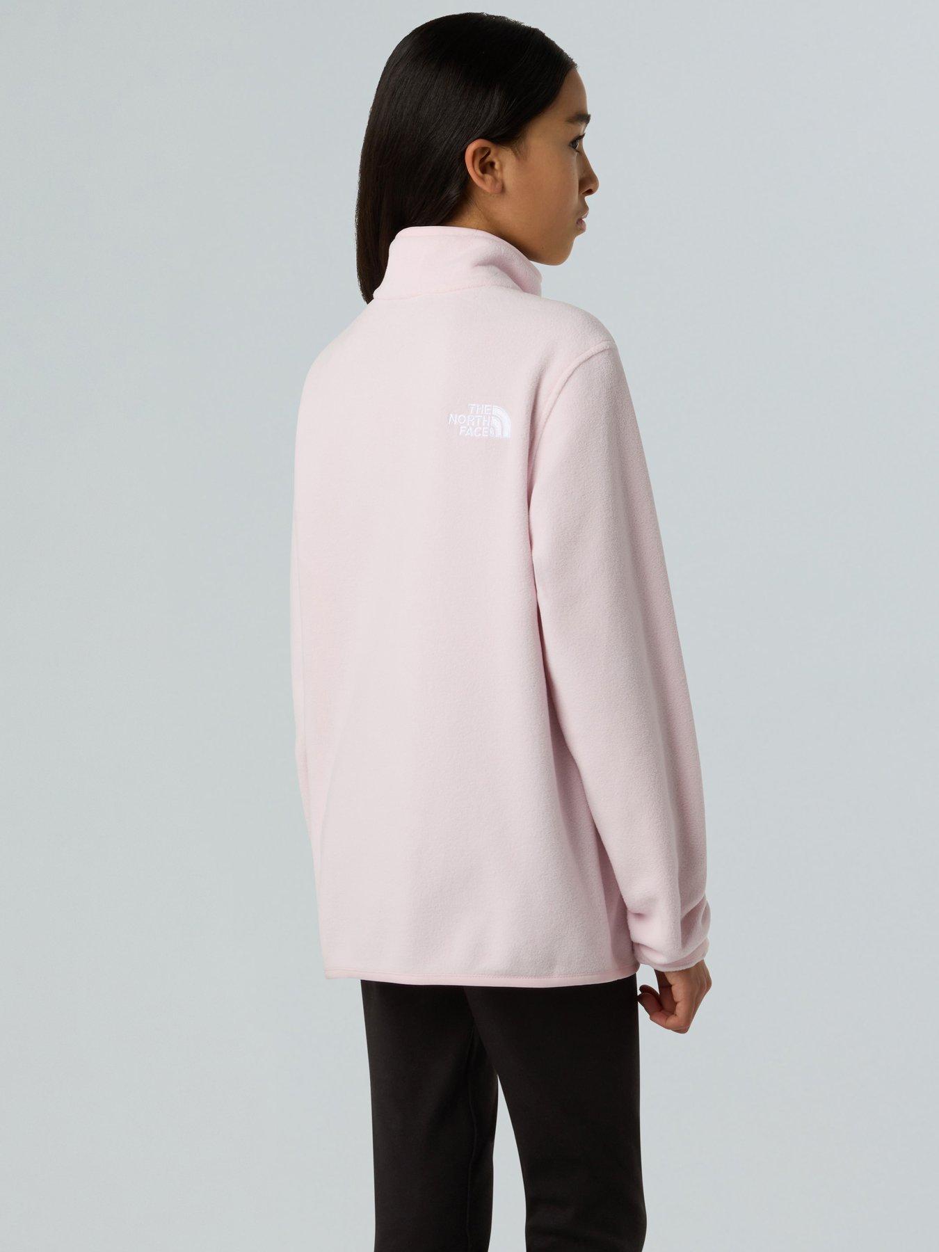 Image 4 of 5 of The North Face Teen Glacier 1/4 Zip Pullover Fleece- Pink