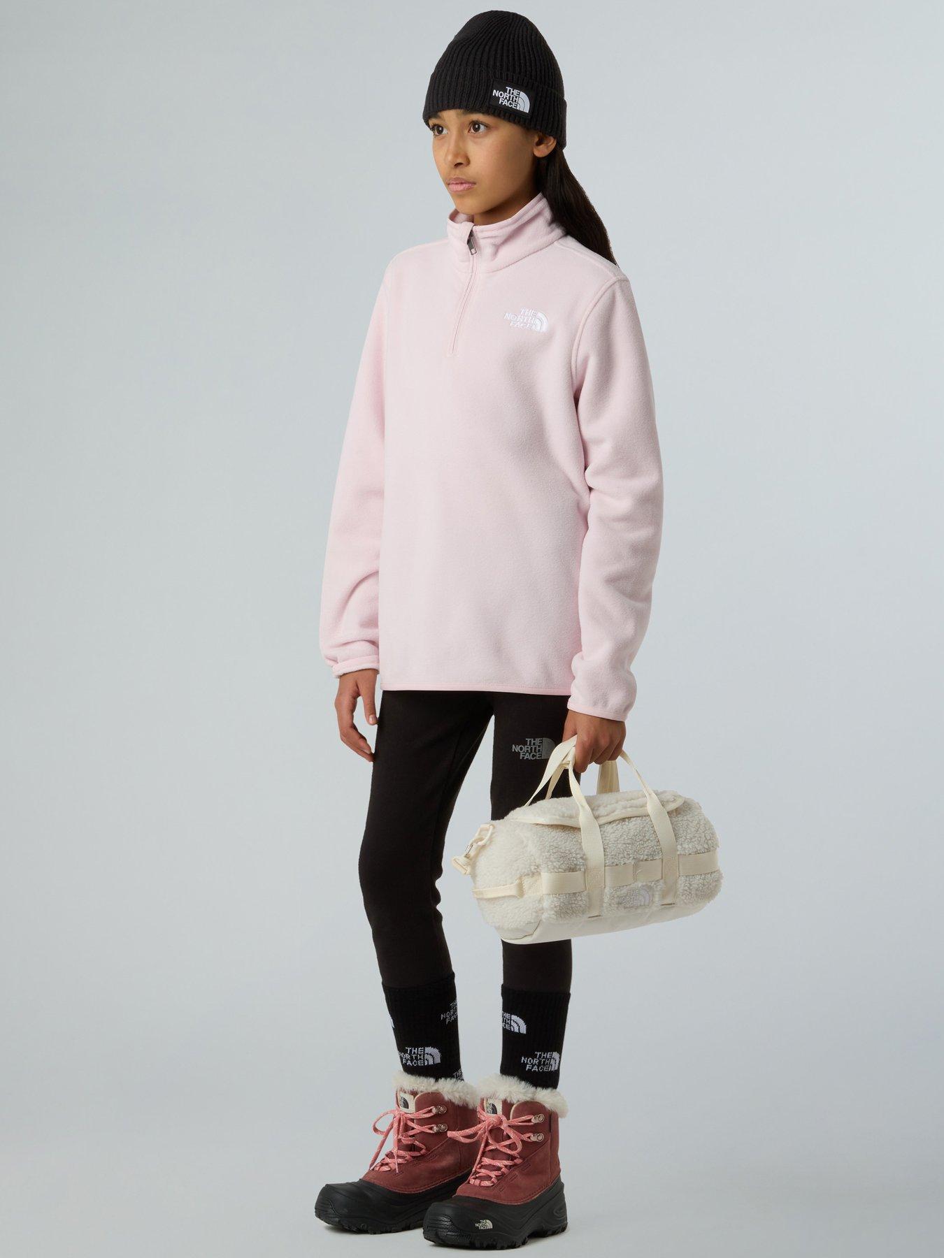 Image 5 of 5 of The North Face Teen Glacier 1/4 Zip Pullover Fleece- Pink