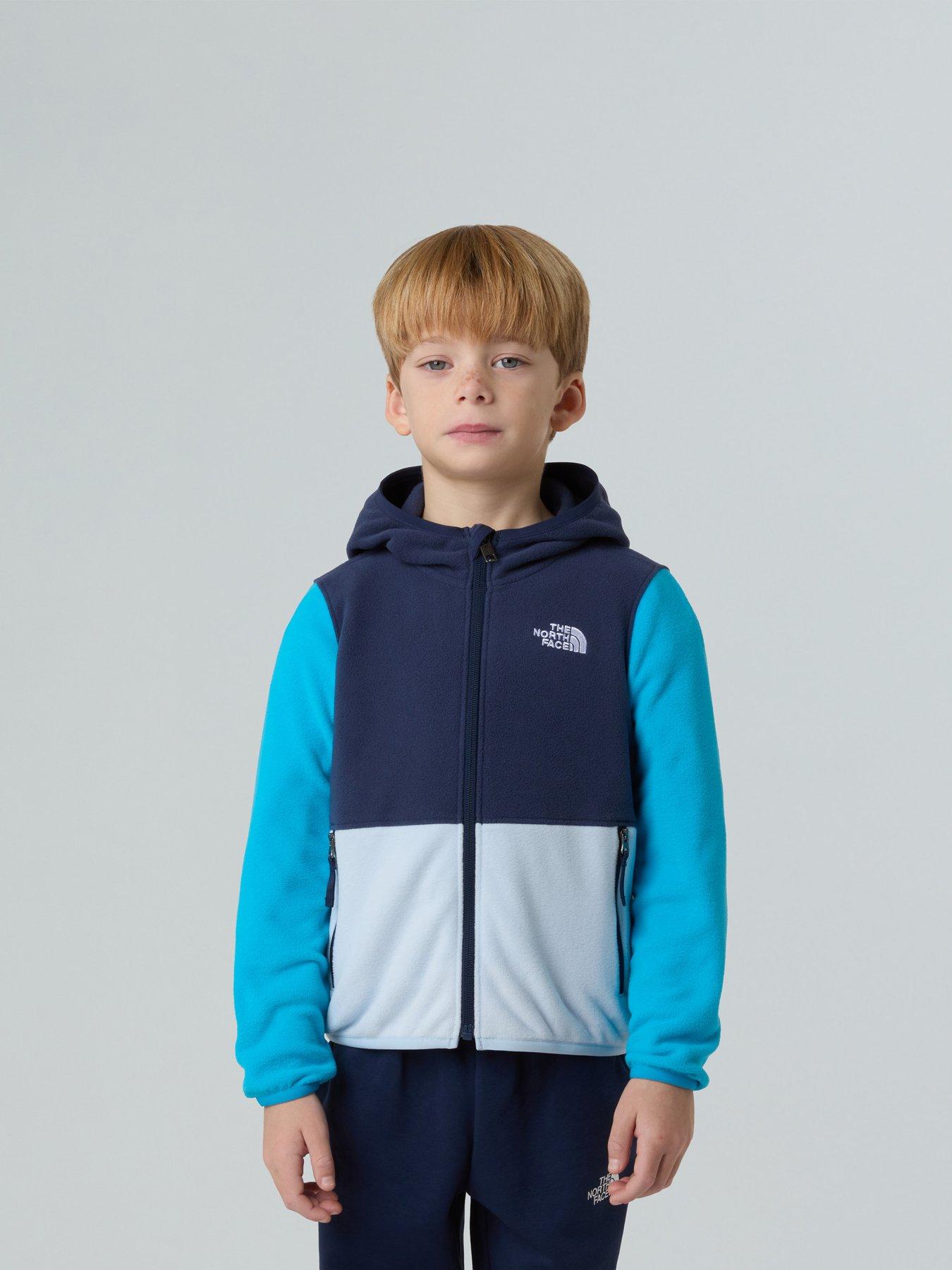 The North Face Kid Glacier Full Zip Hoodie - Blue