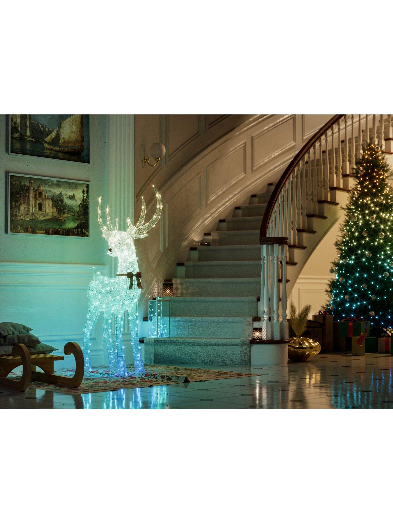 Image 4 of 7 of Twinkly Reindeers Stag 250 Smart RGB + Warm White LEDs, IP44 for Outdoor Lighting Decoration