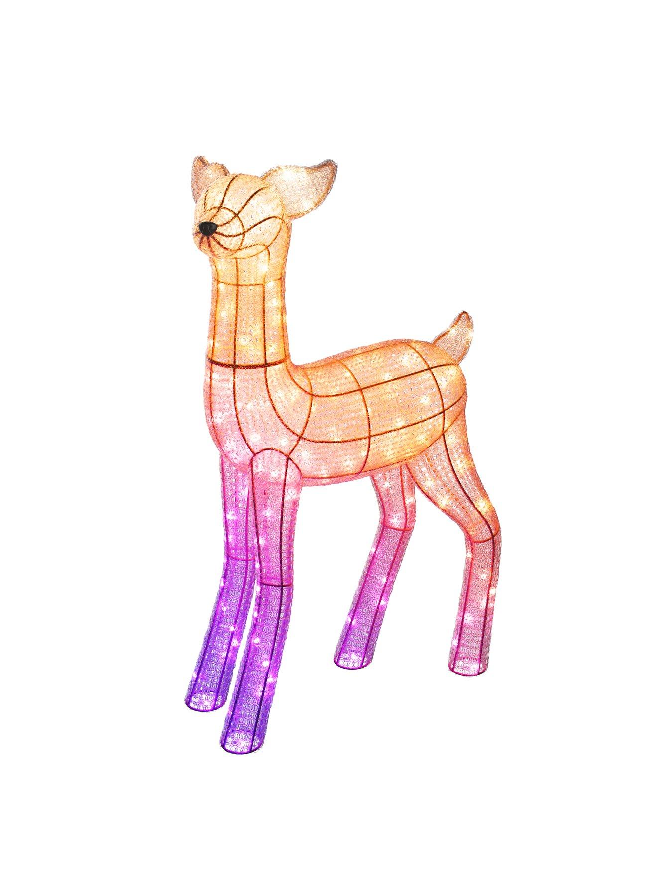 Image 1 of 7 of Twinkly Reindeers Doe 200 Smart RGB + Warm White LEDs, IP44 for Outdoor Lighting Decoration