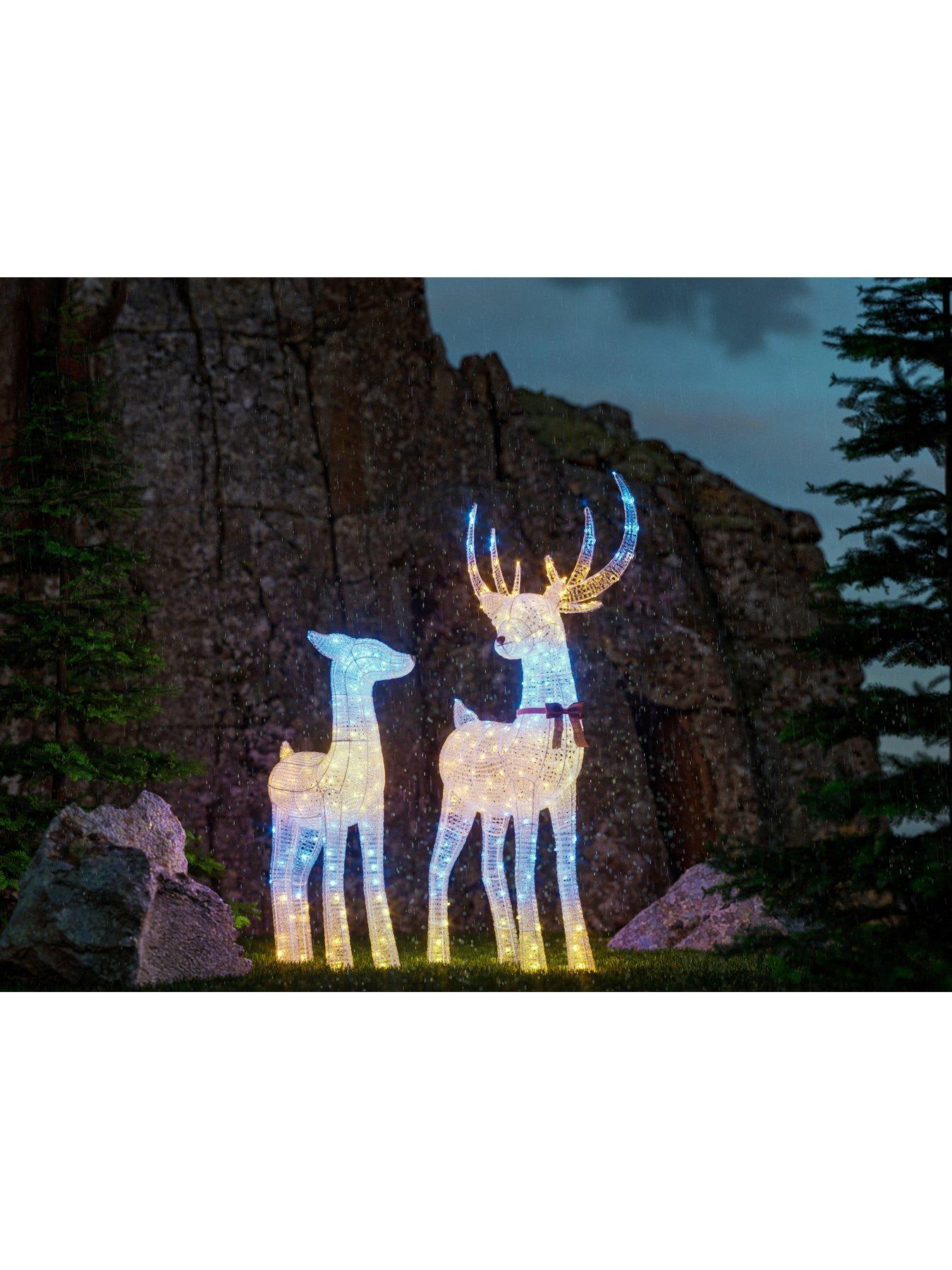 Image 2 of 7 of Twinkly Reindeers Doe 200 Smart RGB + Warm White LEDs, IP44 for Outdoor Lighting Decoration