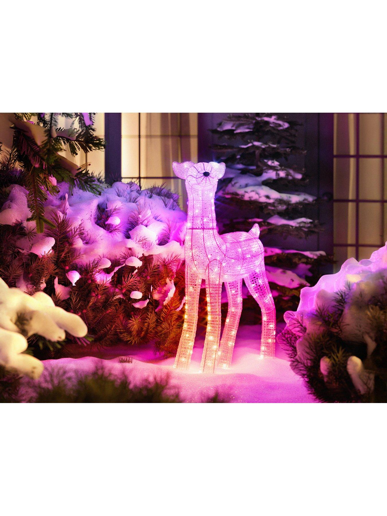 Image 7 of 7 of Twinkly Reindeers Doe 200 Smart RGB + Warm White LEDs, IP44 for Outdoor Lighting Decoration