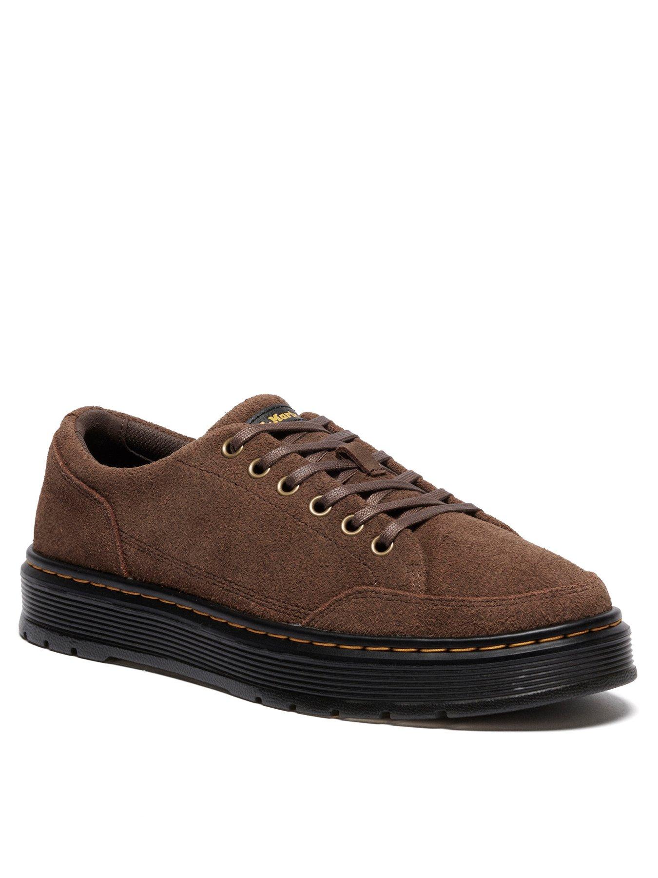 undefined Dr Brookline 6 Eye 6 Eye Bronx Suede Lace Up Shoe - Dark Brown