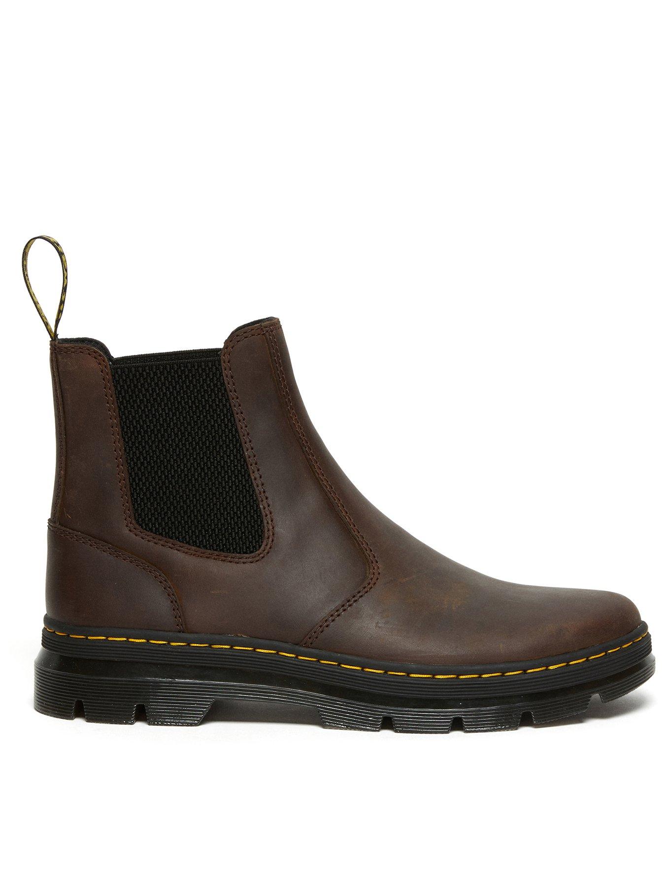 undefined Dr Embury Crazy Horse Chelsea Boot - Dark Brown
