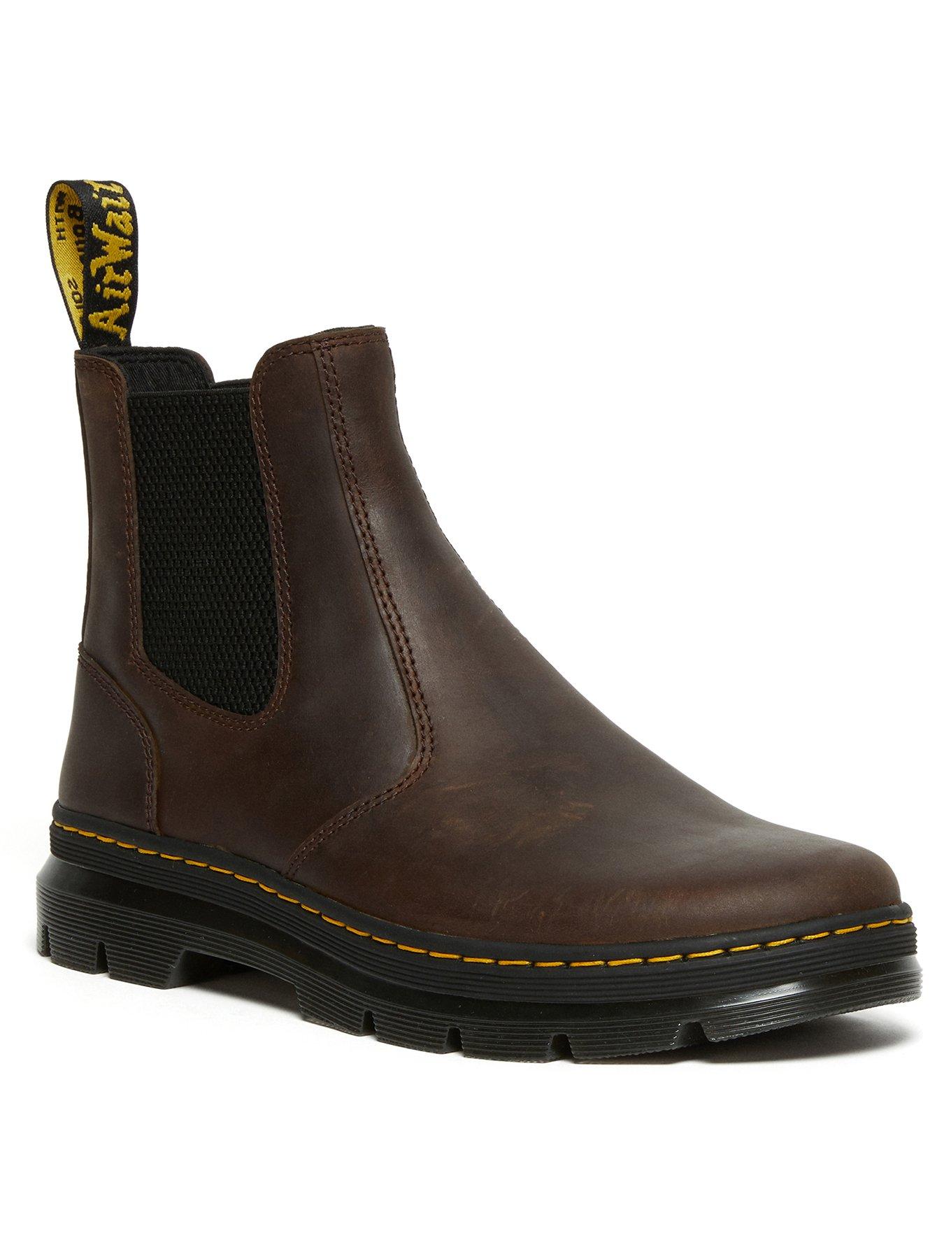  image of dr-martens-embury-crazy-horse-leather-casual-boots-dark-brown