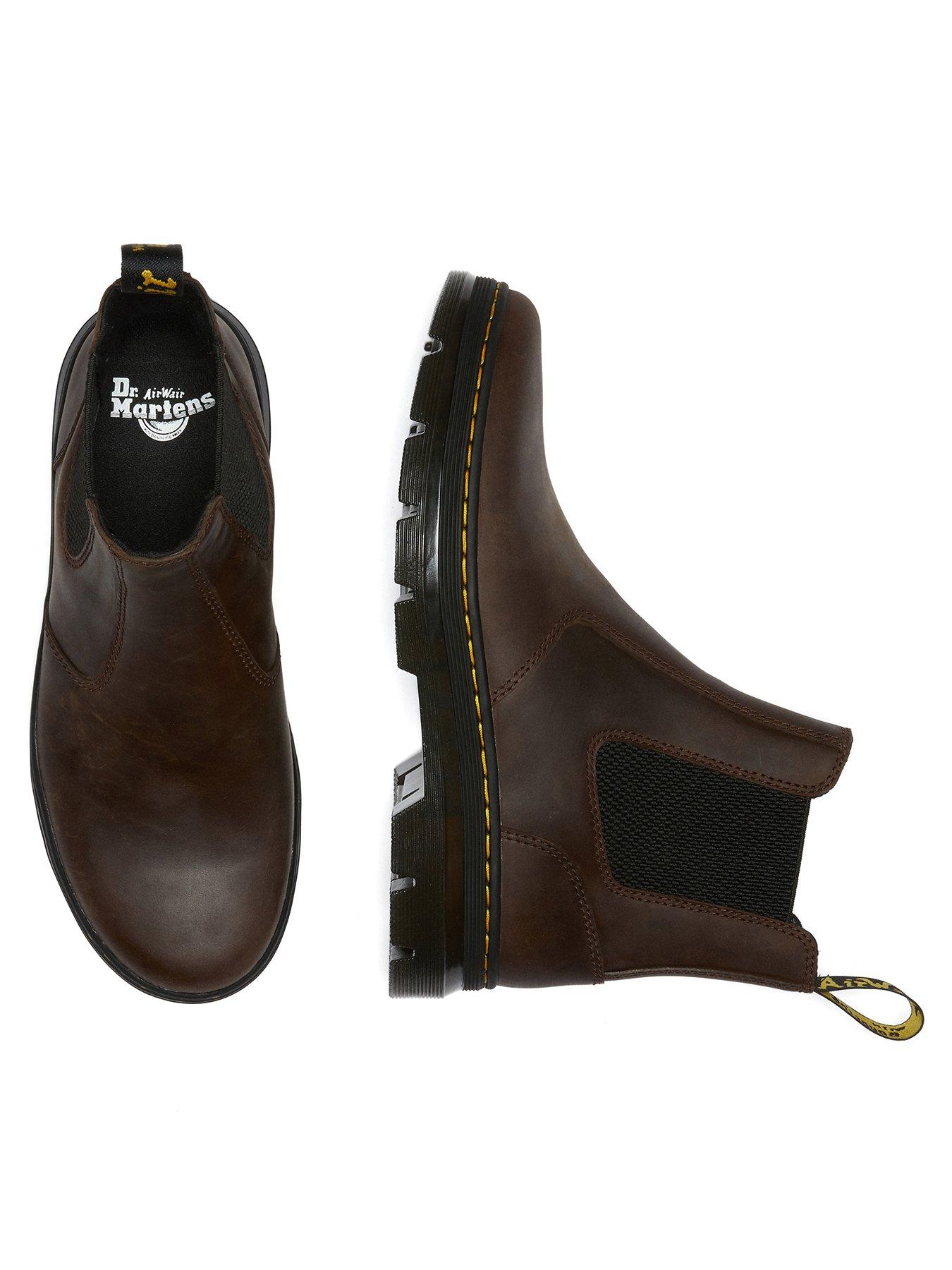  image of dr-martens-embury-crazy-horse-leather-casual-boots-dark-brown