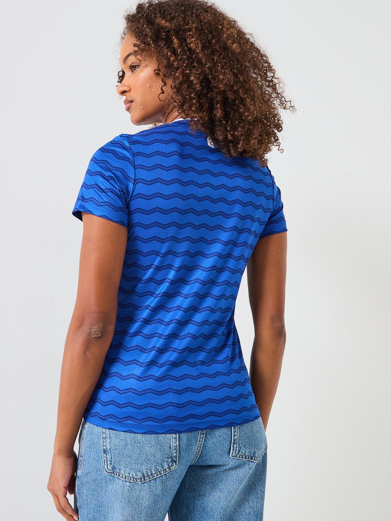  image of castore-everton-womens-2526-home-shirt-blue