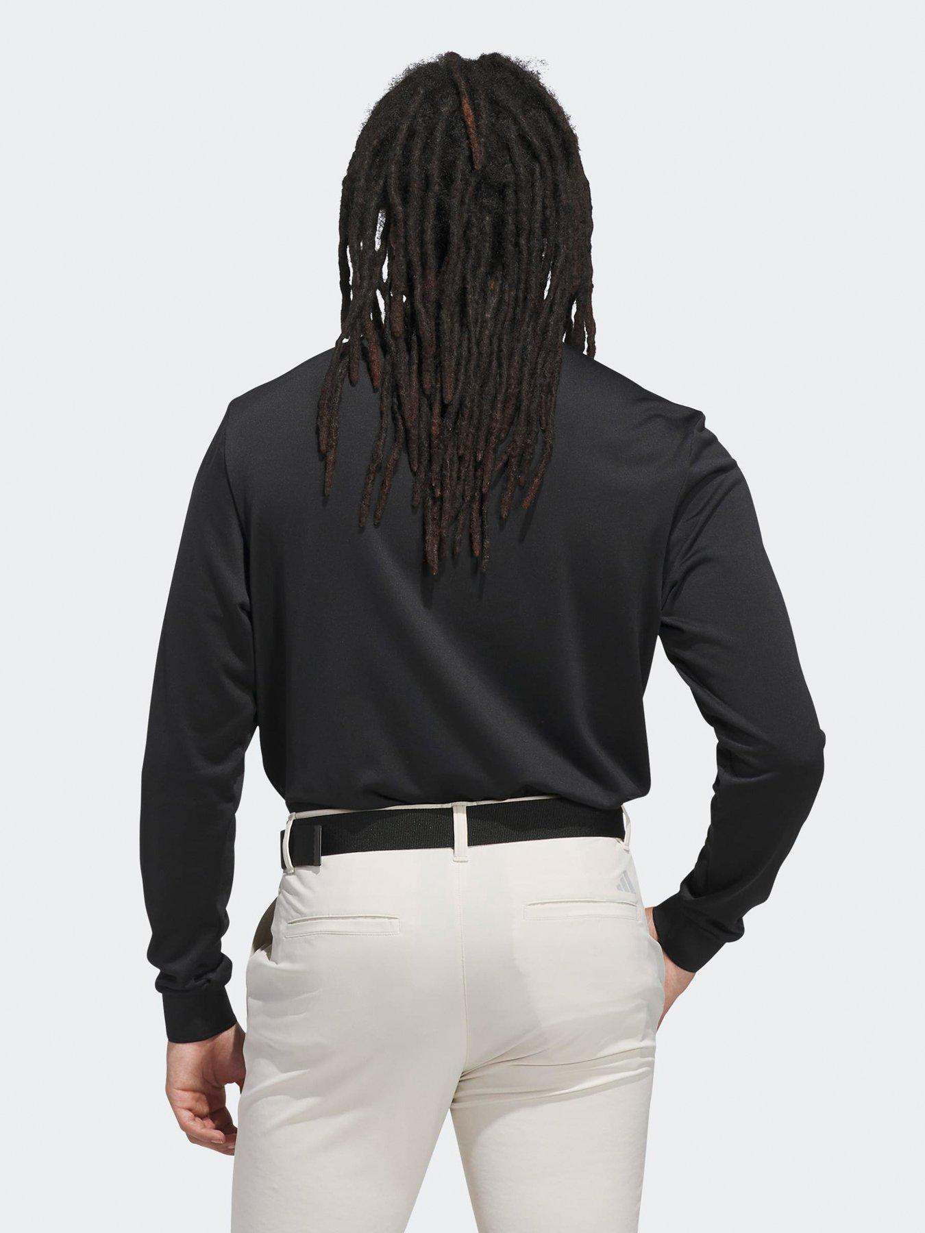Image 2 of 4 of adidas Mens Golf Ultimate Long Sleeve Polo - Black