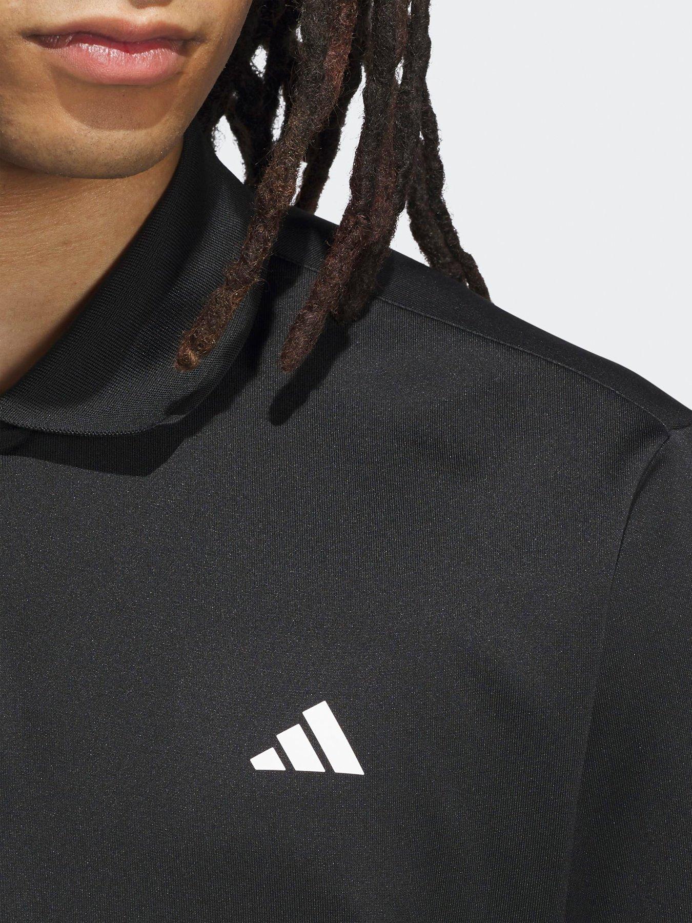 Image 3 of 4 of adidas Mens Golf Ultimate Long Sleeve Polo - Black