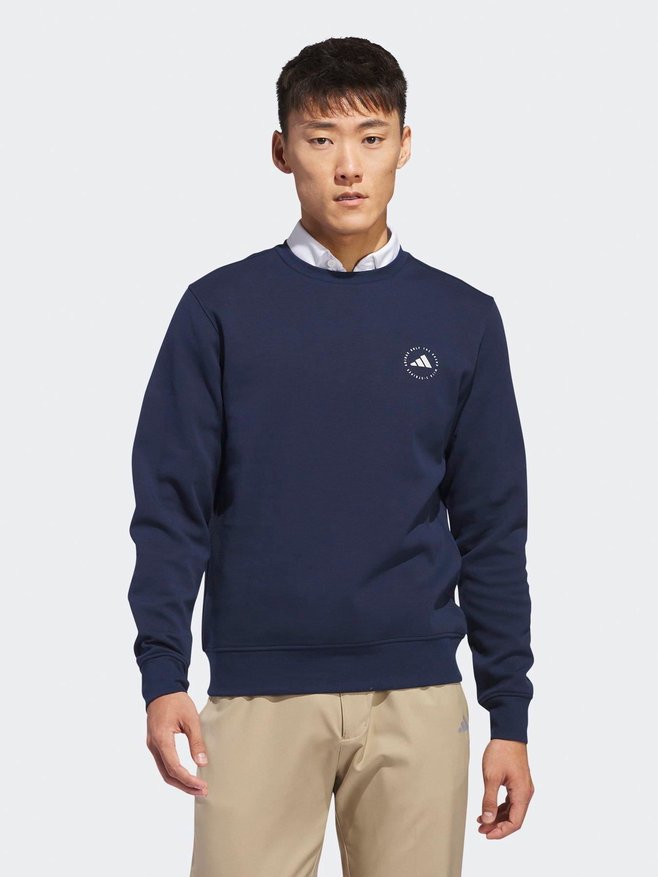 undefined Mens Golf Core Crew Sweater - Navy