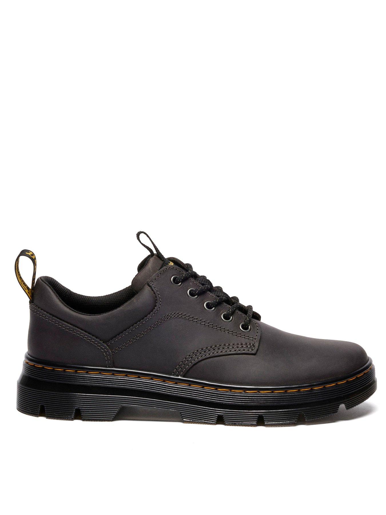  image of dr-martens-reeder-wyoming-leather-lace-up-utility-shoes-dark-grey