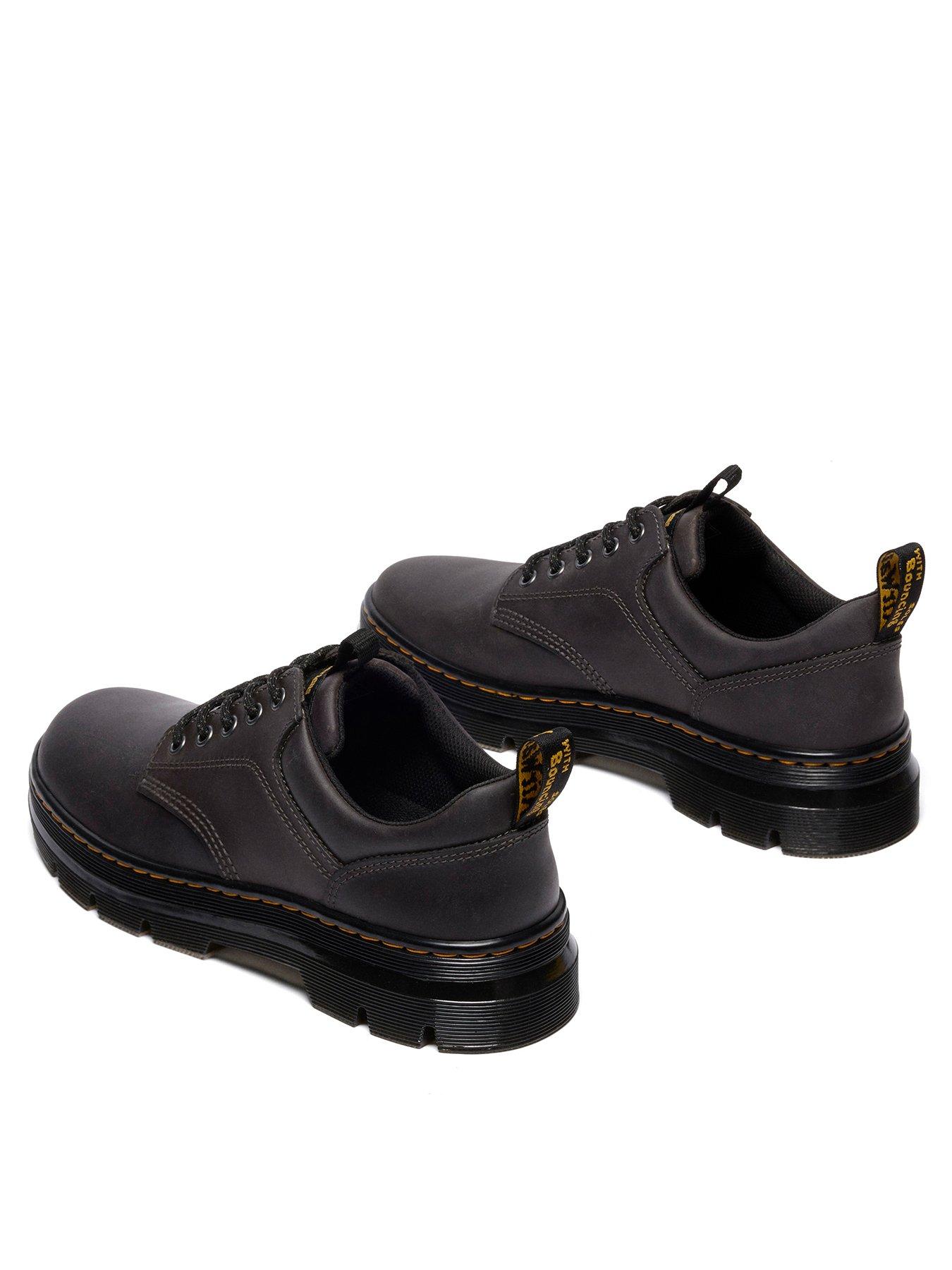  image of dr-martens-reeder-wyoming-leather-lace-up-utility-shoes-dark-grey