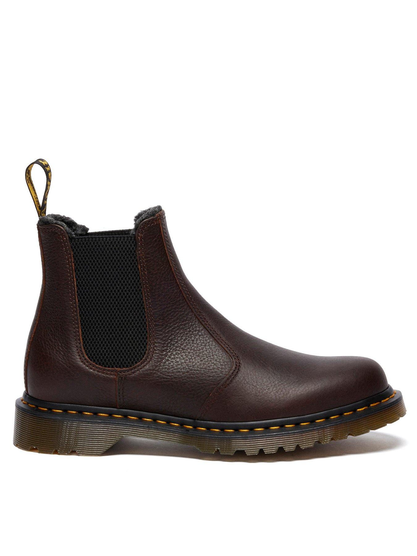 Dr Martens Dr 2976 Wl Grizzly Chelsea Boot - Dark Brown