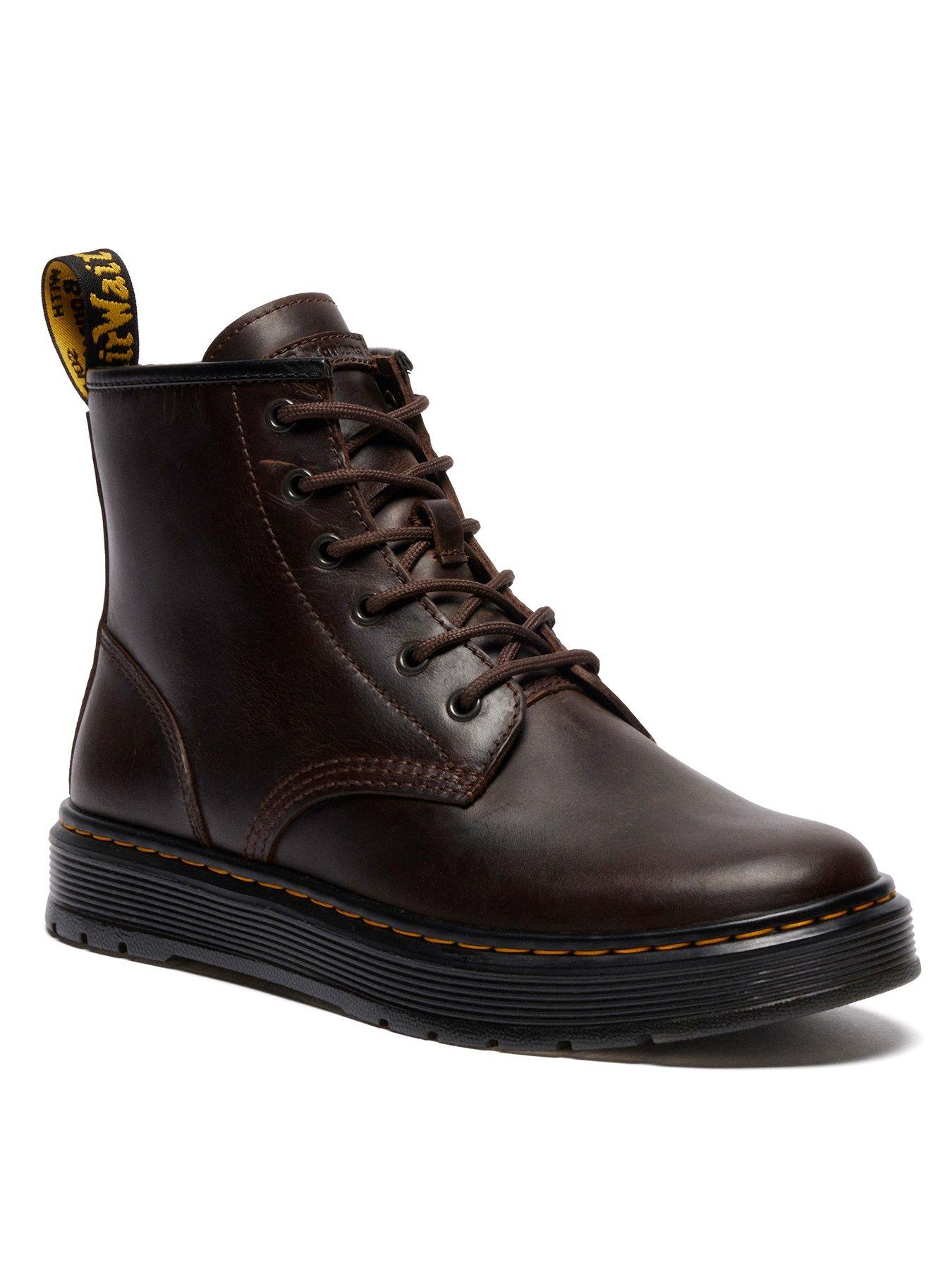  image of dr-martens-brookline-crazy-horse-leather-chukka-boots-dark-brown