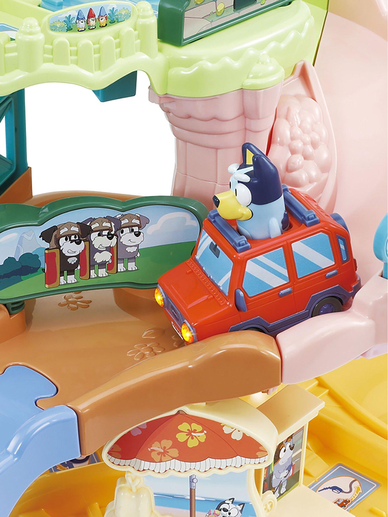  image of vtech-toot-toot-drivers-bluey-road-trip-kidsnbspplayset-includes-toy-car-amp-vehicle-tracksnbspwith-lights-and-sounds