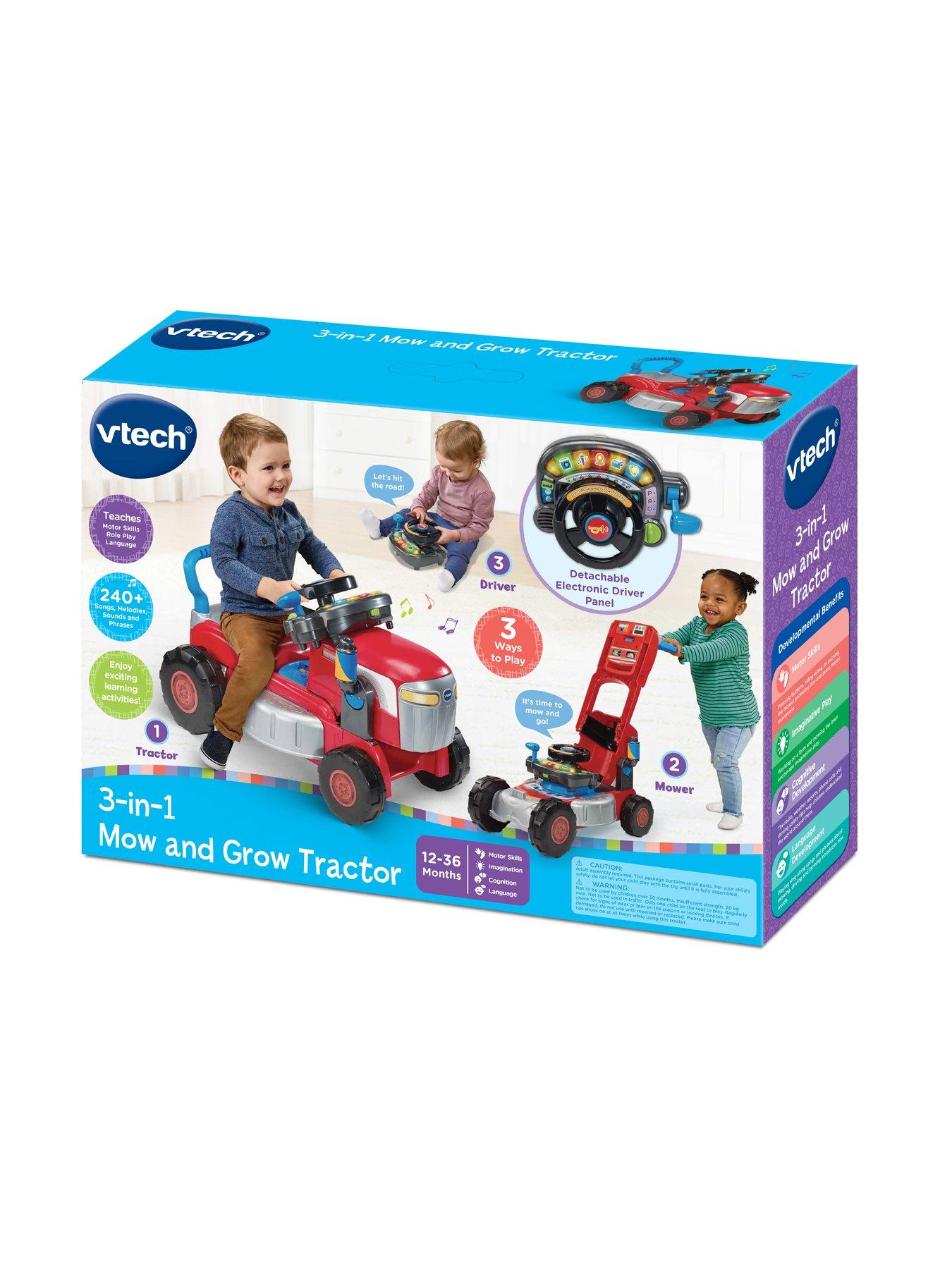 Image 7 of 7 of VTech 3-in-1 Mow and Grow Tractor Ride-On