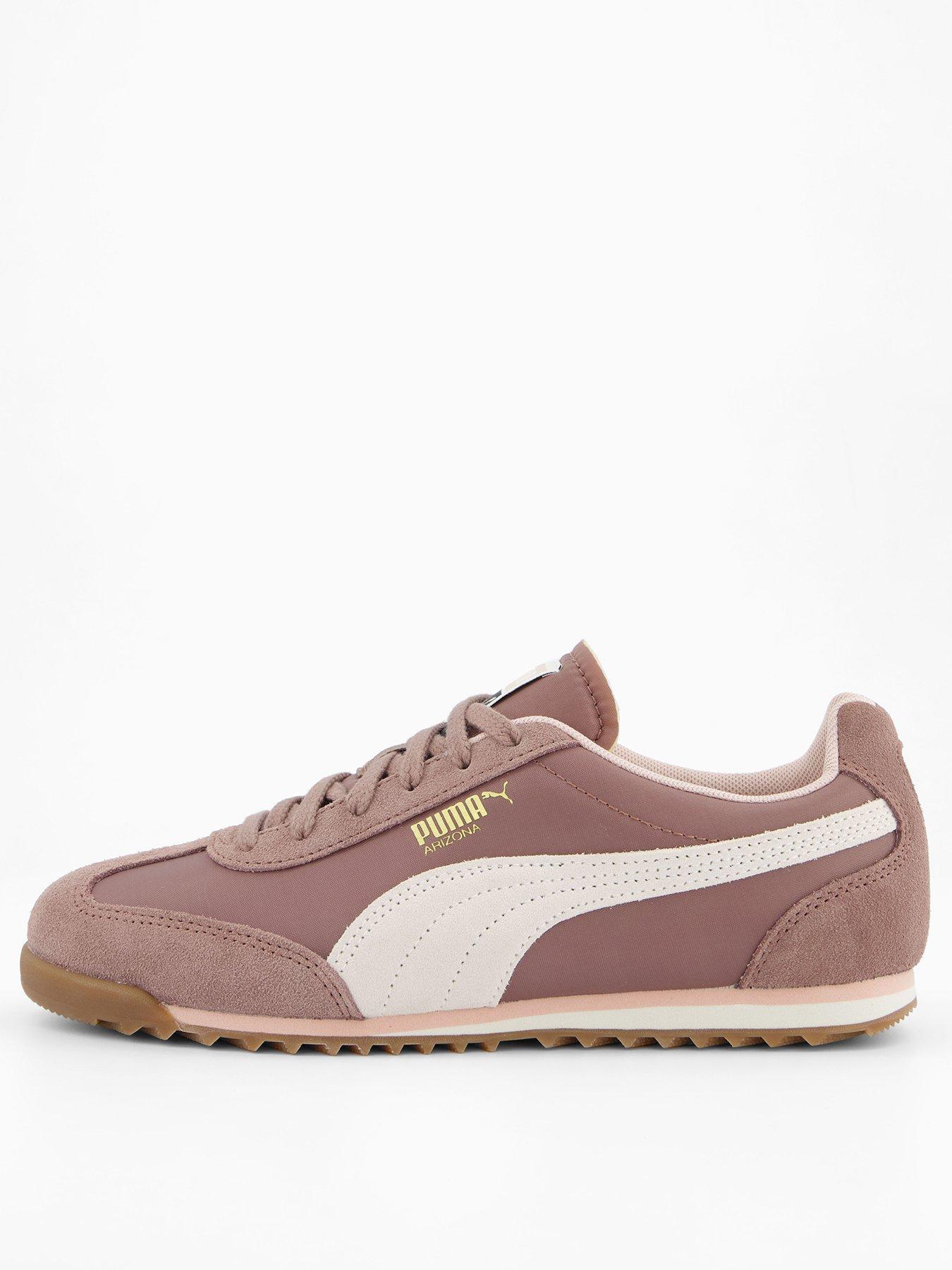 Puma Womens Arizona Nylon Trainers Brown Littlewoods