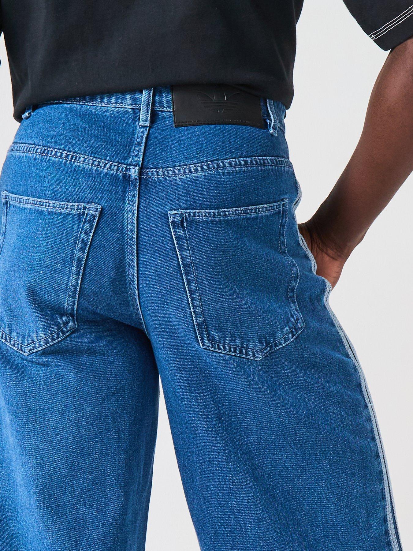 Image 5 of 5 of adidas Originals Mens Firebird Adicolor Denim Shorts - Denim