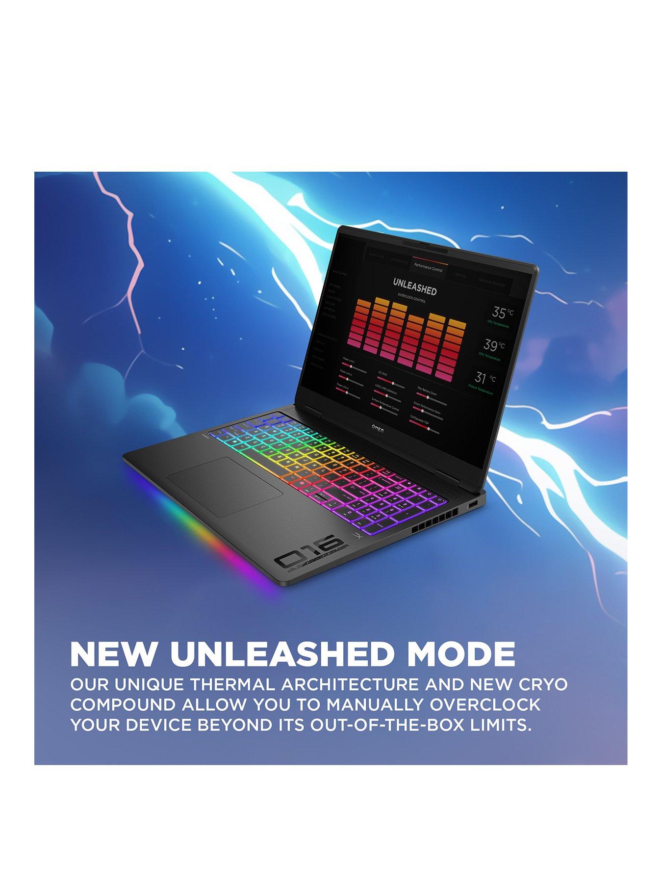 Image 2 of 6 of HP OMEN 16-ak0000na Gaming Laptop - GeForce RTX 5080 - AMD Ryzen AI 9 - 32GB RAM - 1TB SSD - 16in - Black