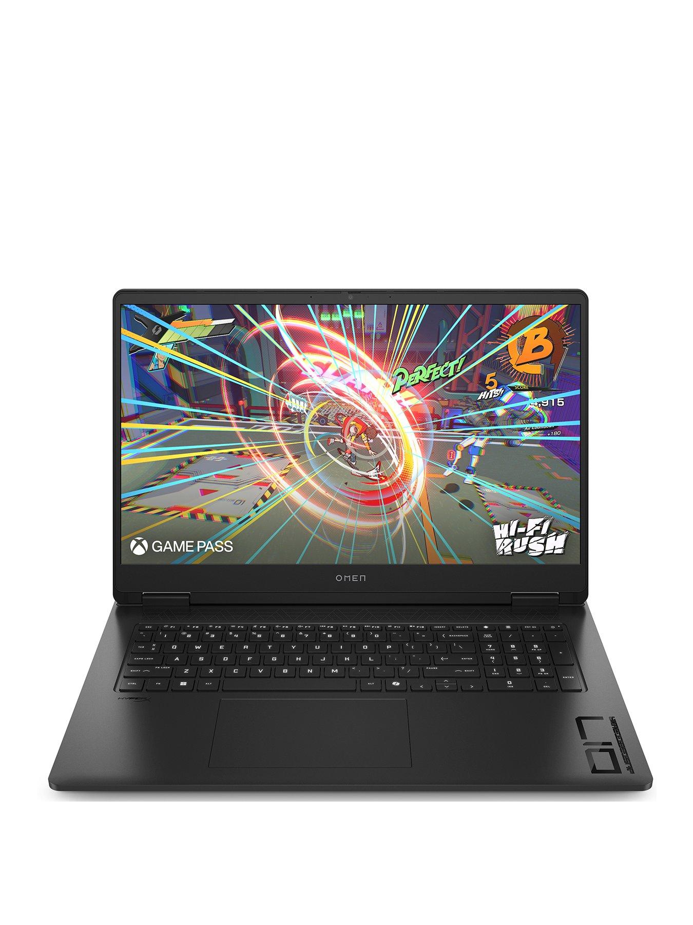 Image 1 of 6 of HP OMEN 17-db1000na Gaming Laptop - GeForce RTX 5060 - AMD Ryzen AI 7 - 16GB RAM - 1TB SSD - 17.3in - Black