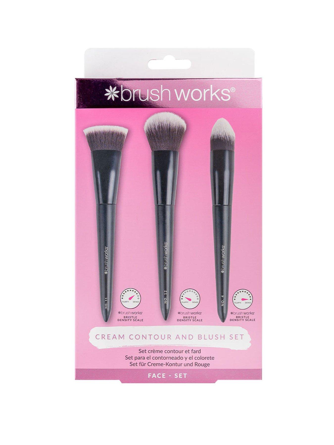 Image 1 of 3 of Brushworks Cream Contour and Blush Makeup Brush Set