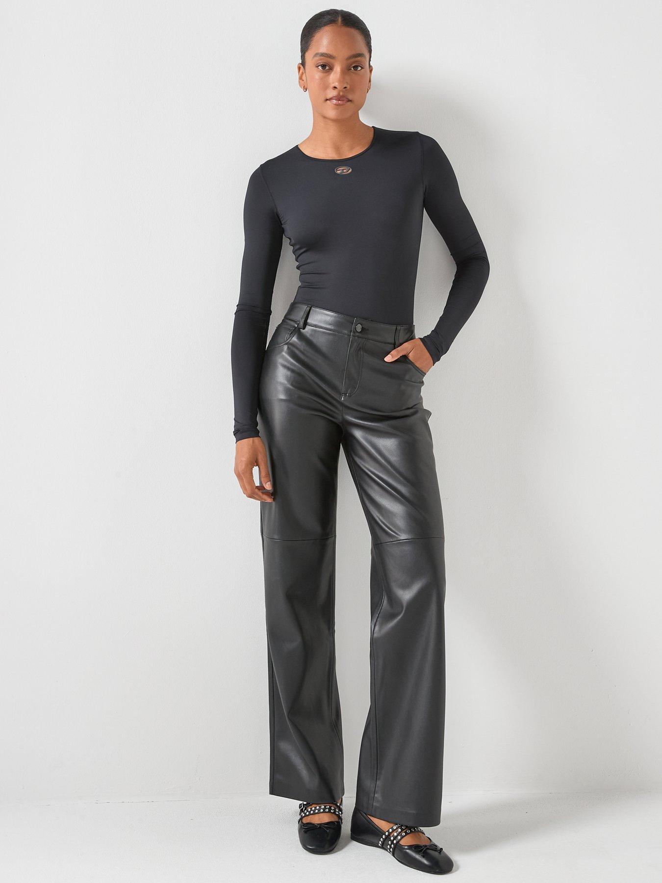  image of diesel-angelina-d-logo-long-sleeve-bodysuit-black